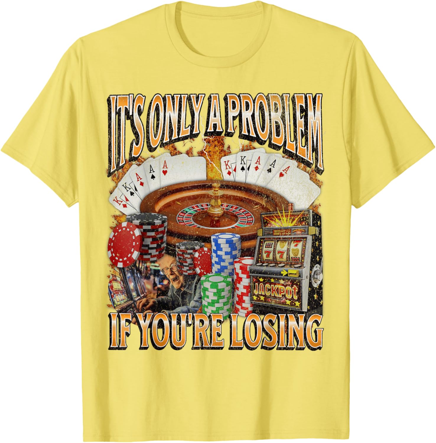 Funny Gambling Bootleg Graphic T-Shirt Perfect for Losing Bet Lovers - 25