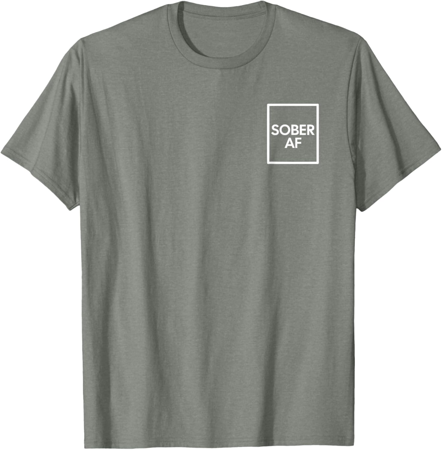 Funny Sober AF Sobriety Anniversary T-Shirt for AA Recovery Support - 19