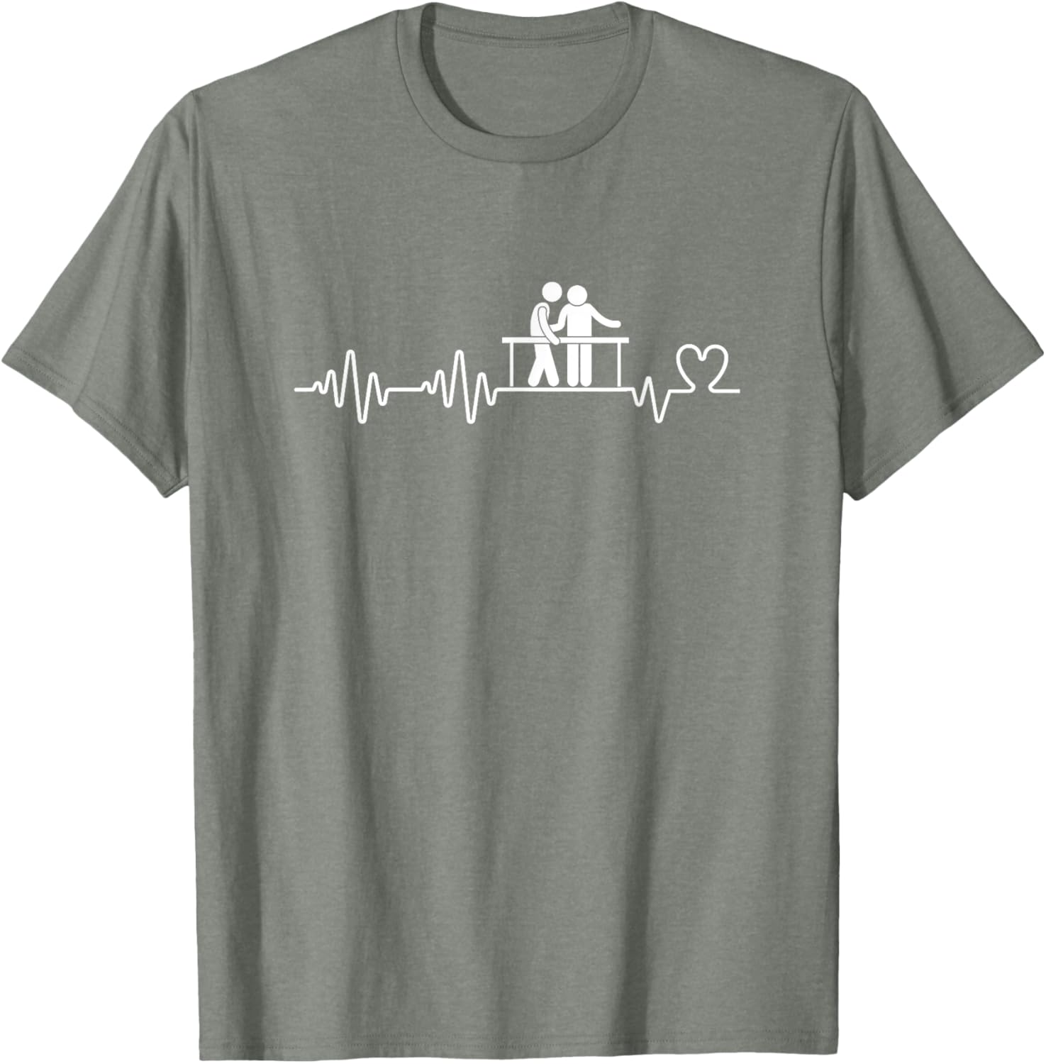Funny Physical Therapist Heartbeat Man T-Shirt for Therapy Lovers - 20