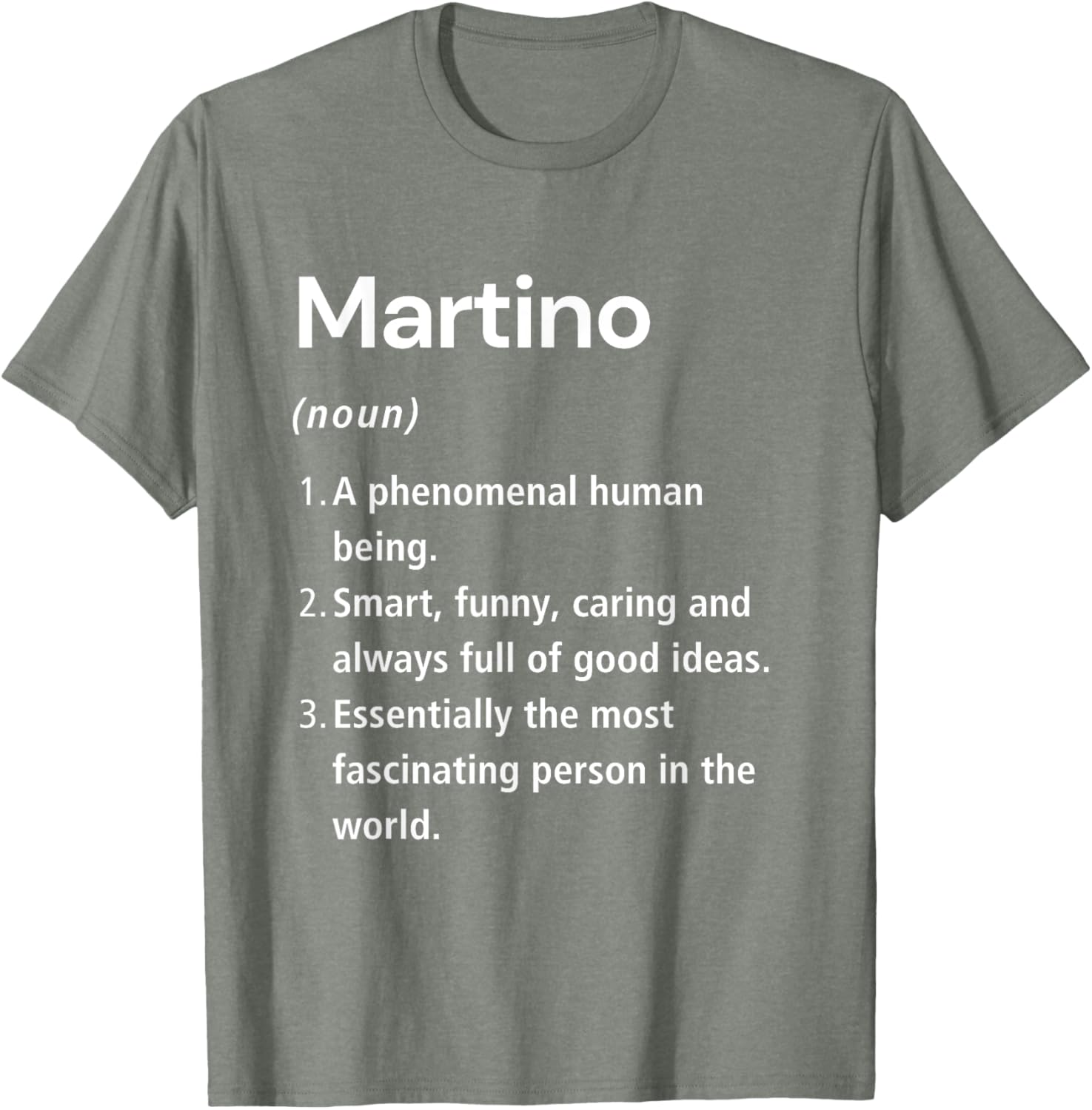 Funny Martino Name Definition T-Shirt for Unique Style and Humor - 5