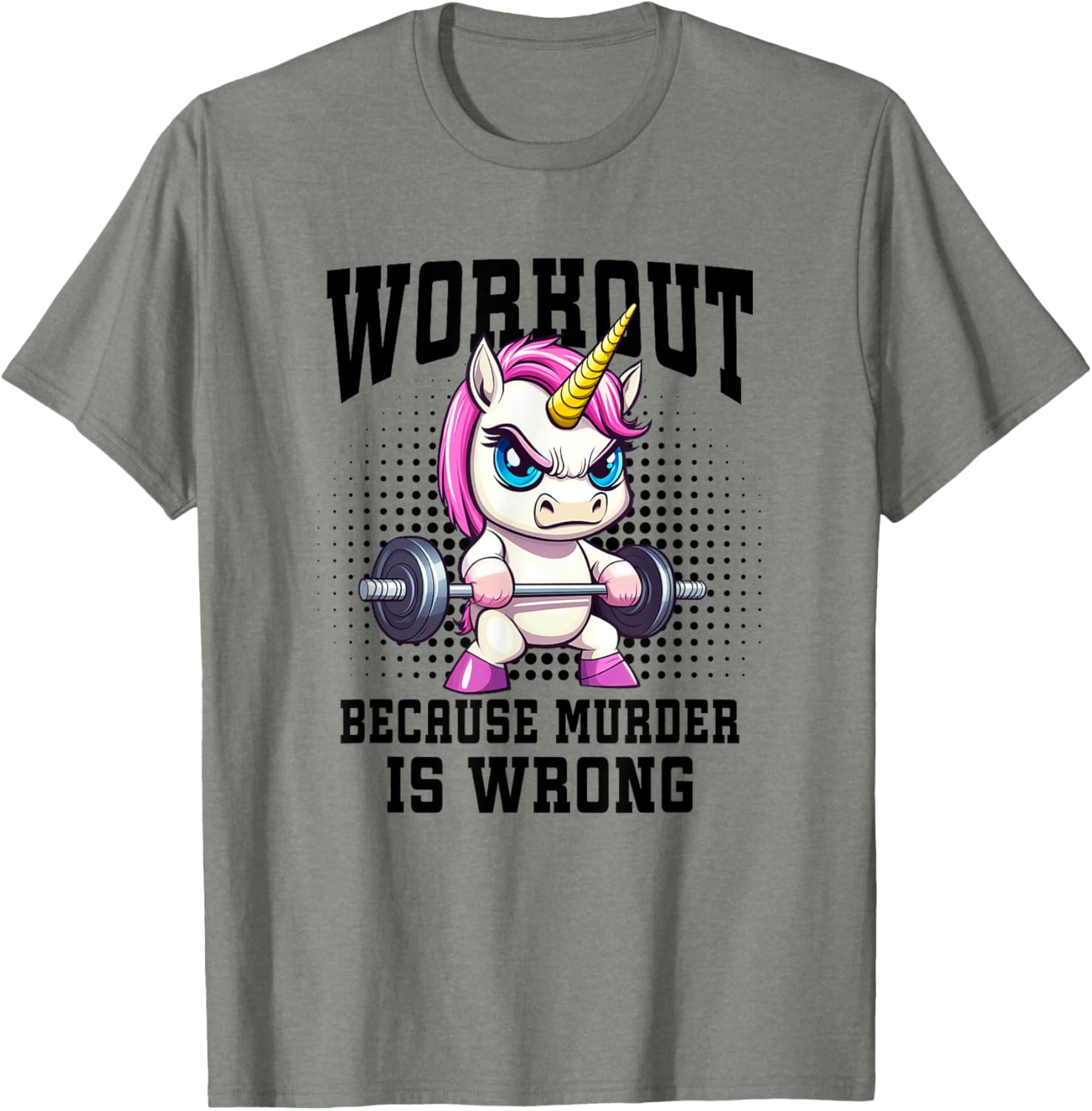 Unicorn Weightlifter T-Shirt for Bodybuilders and Gym Enthusiasts - 5