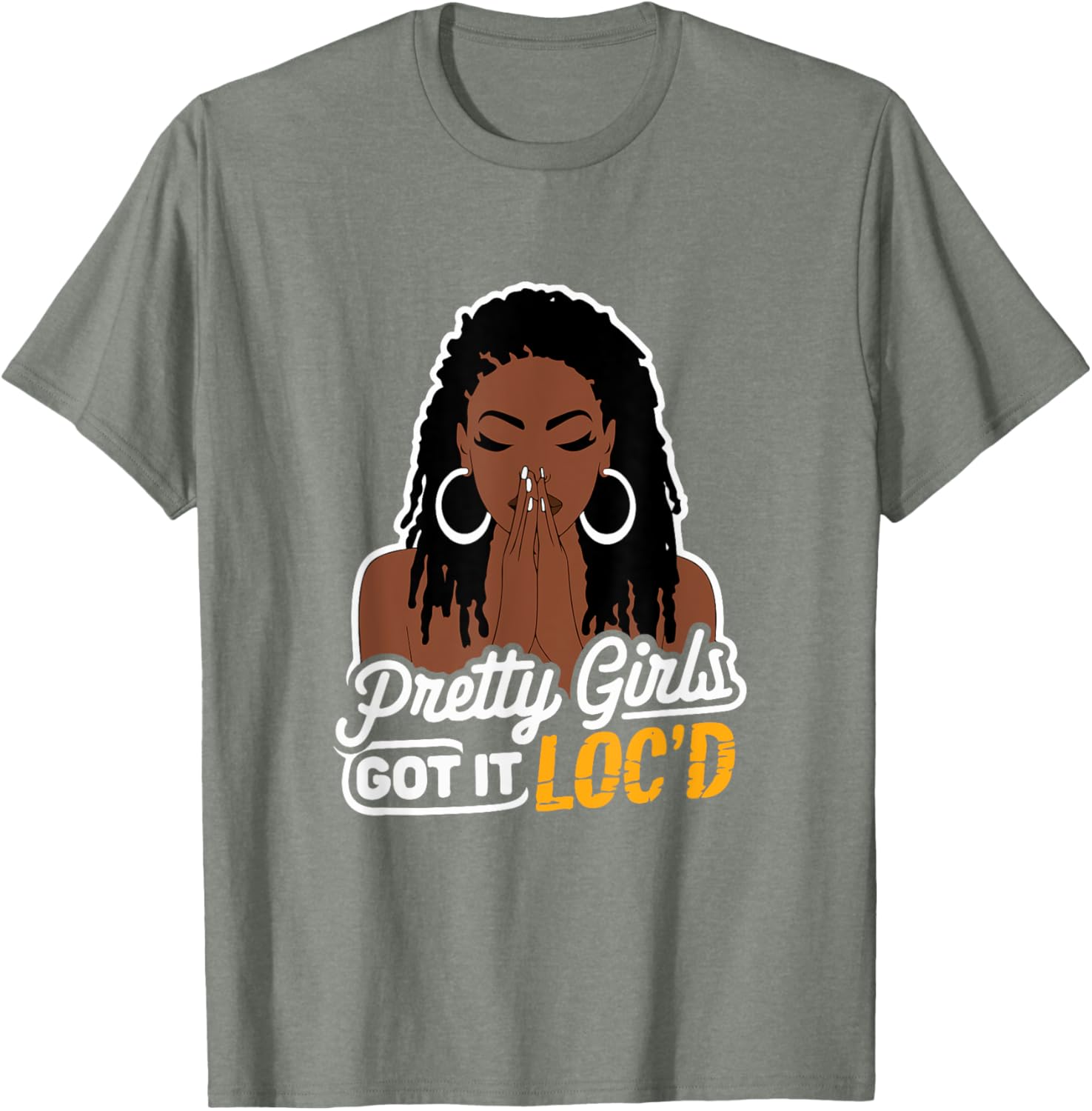 Pretty Girls Got It Loc'd T-Shirt for Melanin Women with Dreadlocks - 13