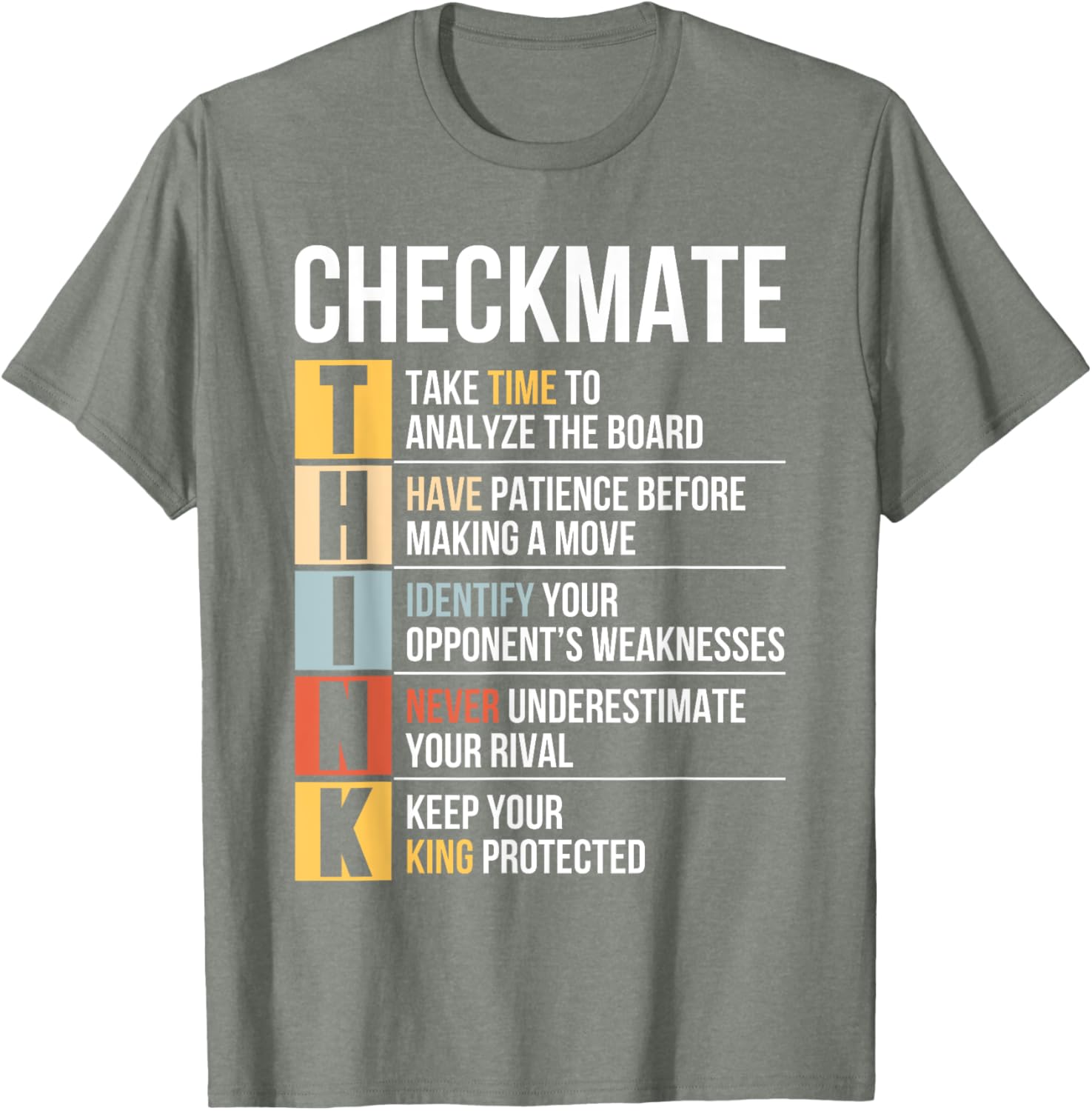 Funny Chess Player Checkmate Strategy Quote T-Shirt for Game Lovers - 1