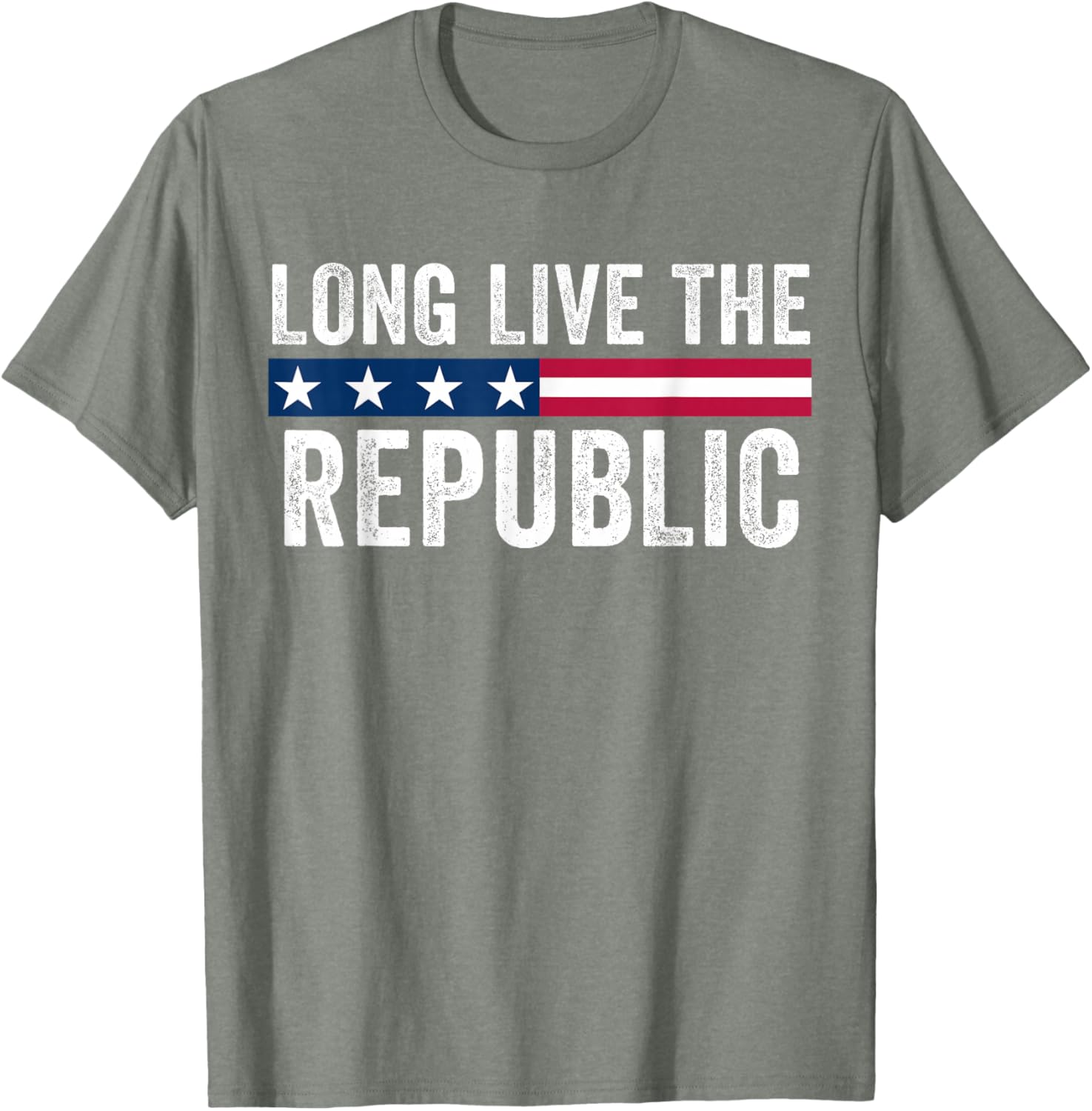 Long Live the Republic American Flag T-Shirt for Patriotic Style - 20