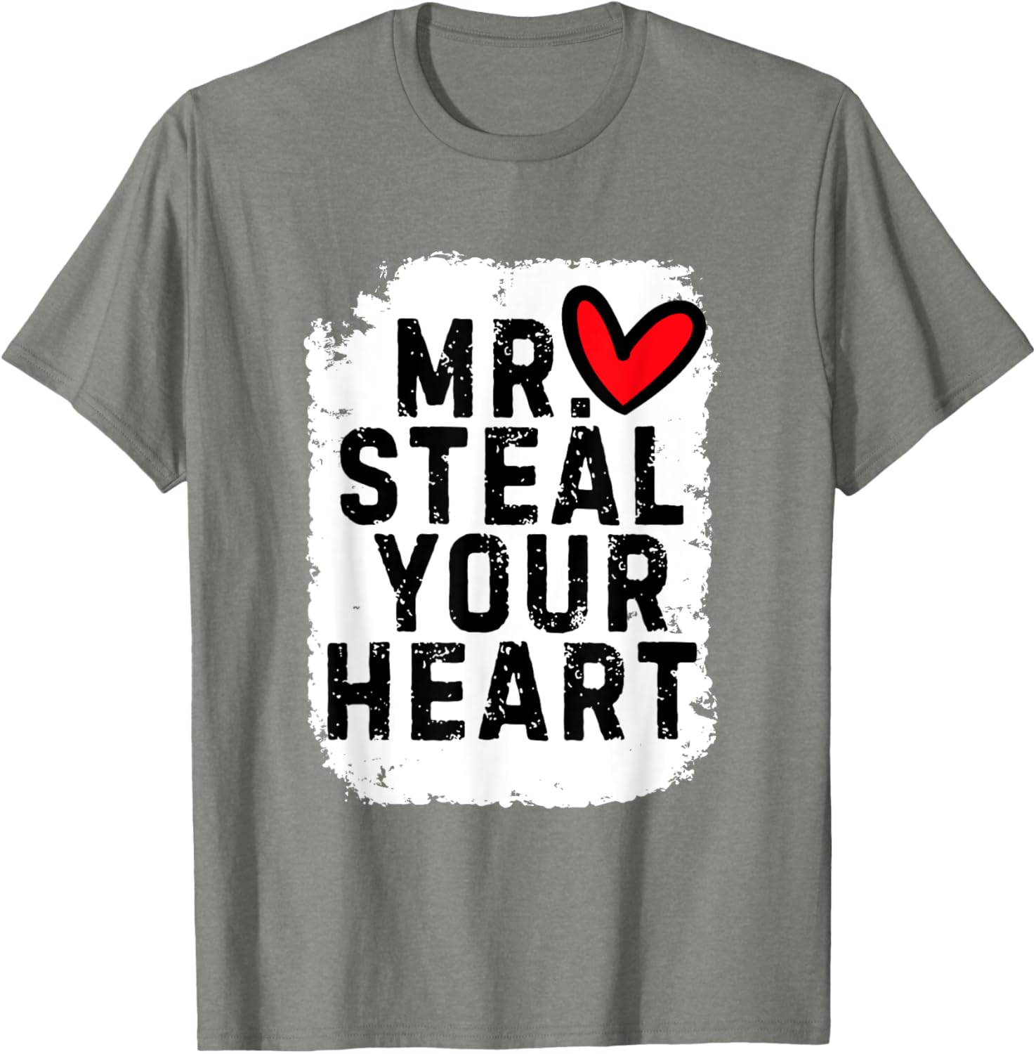 Mr Steal Your Heart Boys Toddler Valentine's Day T-Shirt for Kids - 7