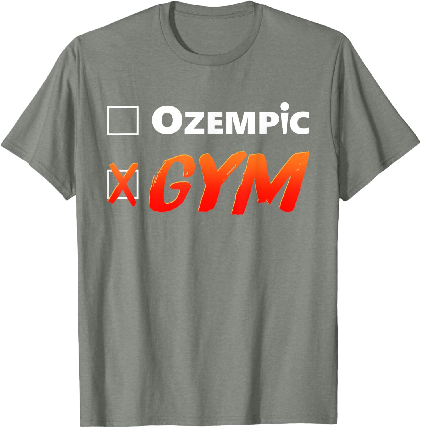 Funny Ozempic Gym T-Shirt for Fitness Lovers - Unique Design Apparel - 5
