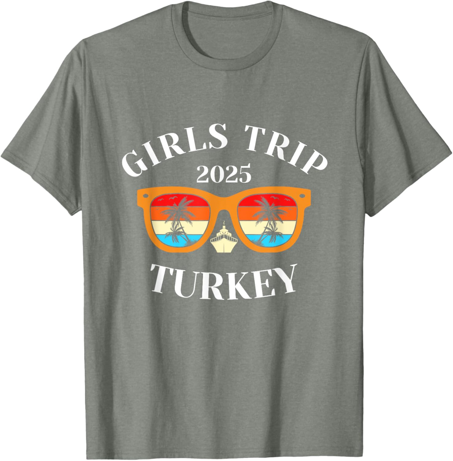 Girls Trip 2025 Turkey Vacation T-Shirt for Fun Travel Adventures - 2