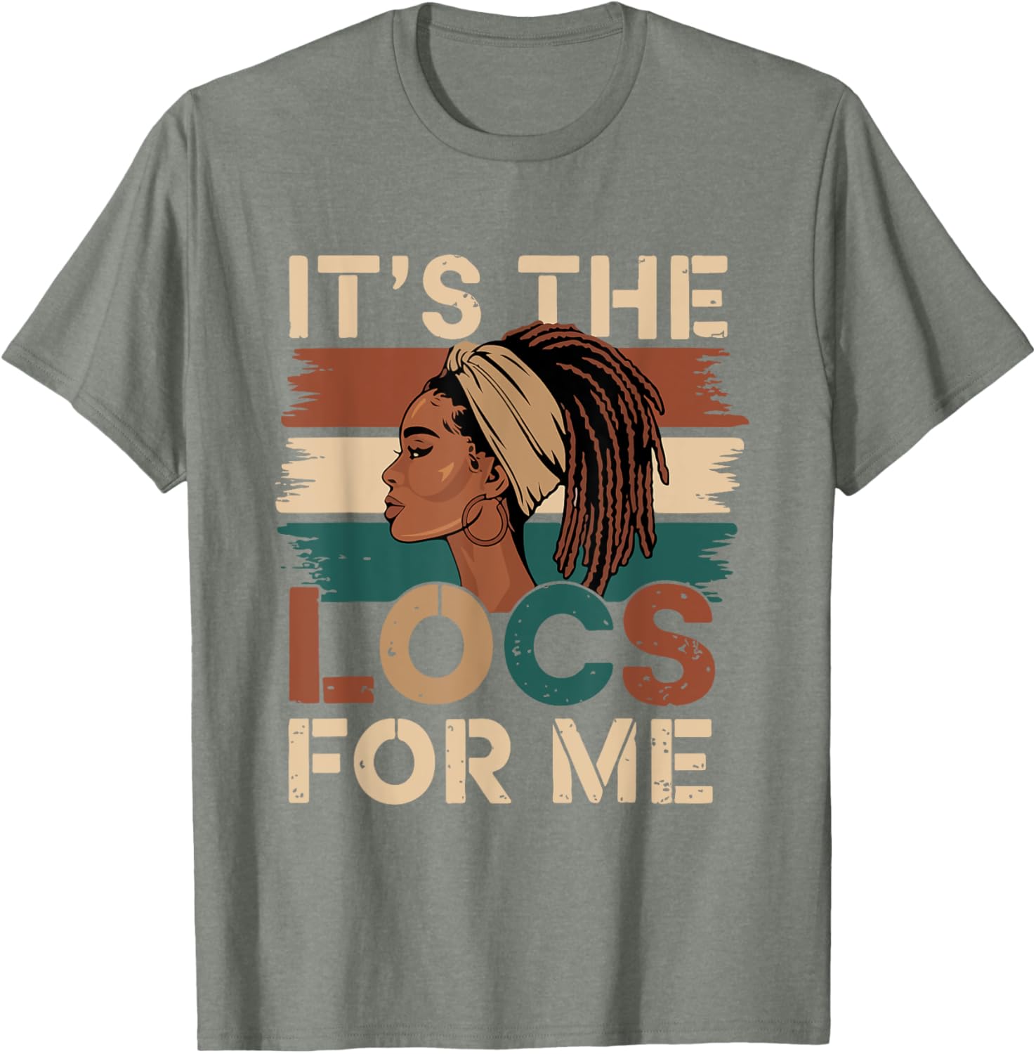Stylish It's the Locs For Me Dreadlocks T-Shirt for Black Women - 3