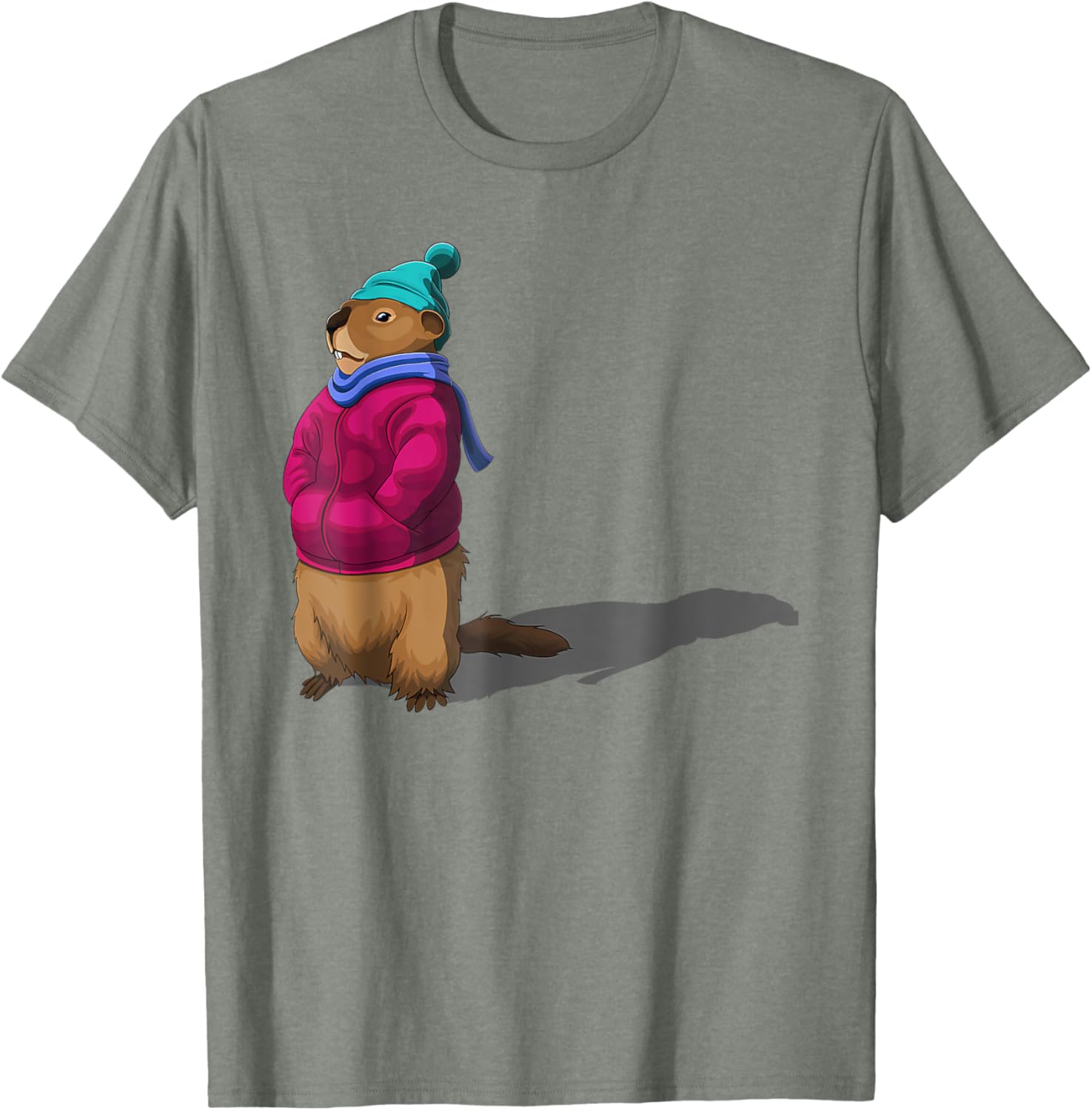 Funny Ground Hog Day T-Shirt for Men and Women - Cute Groundhog Design - 6
