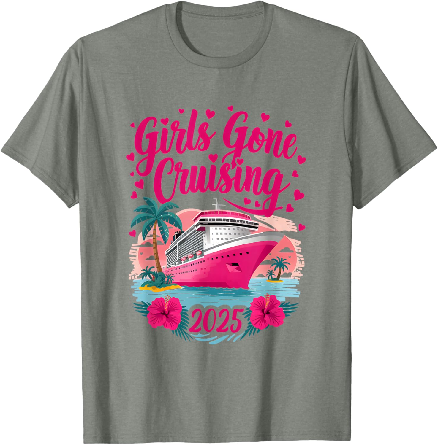 Girls Gone Cruising 2025 Fun Women Cruise T-Shirt for Best Friends - 15