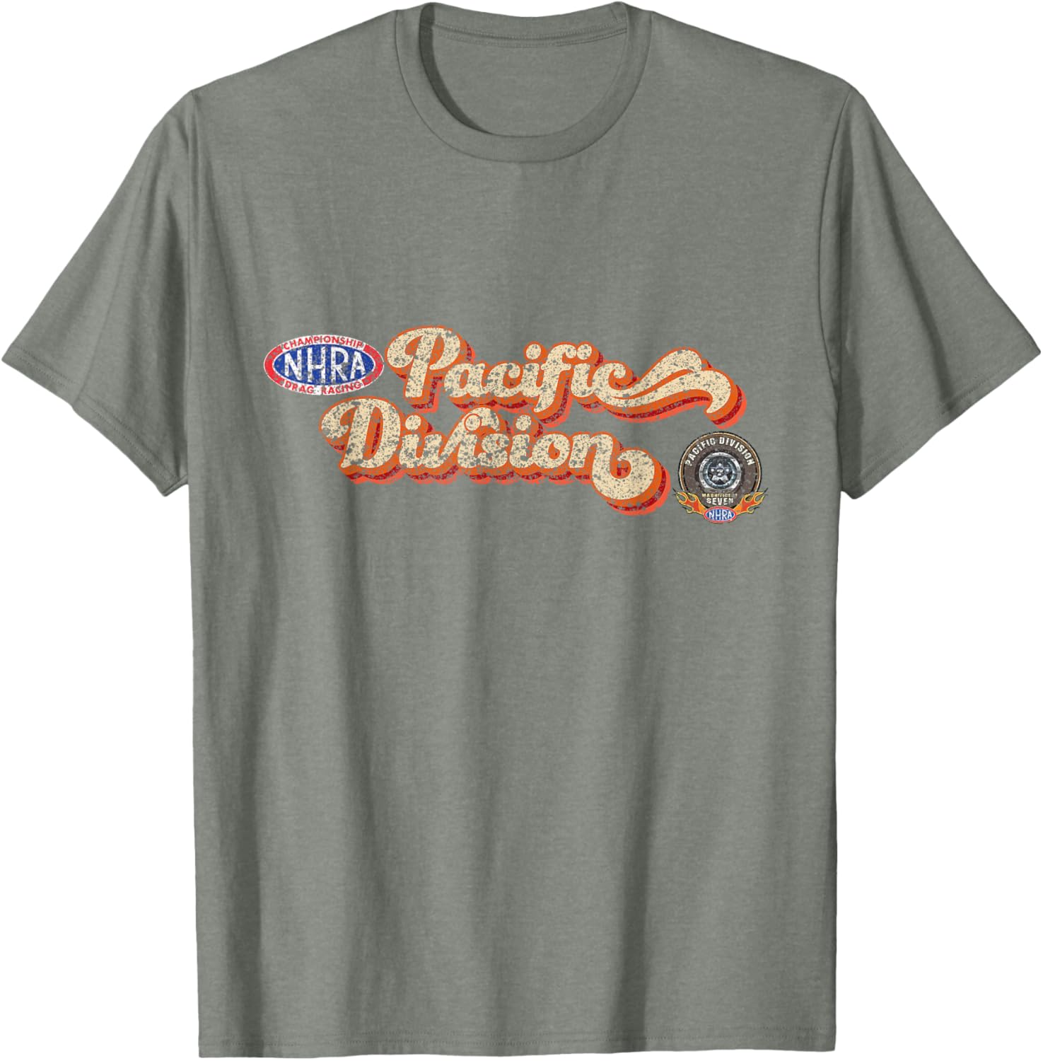 NHRA Pacific Division Vintage T-Shirt for Racing Enthusiasts and Fans - 11