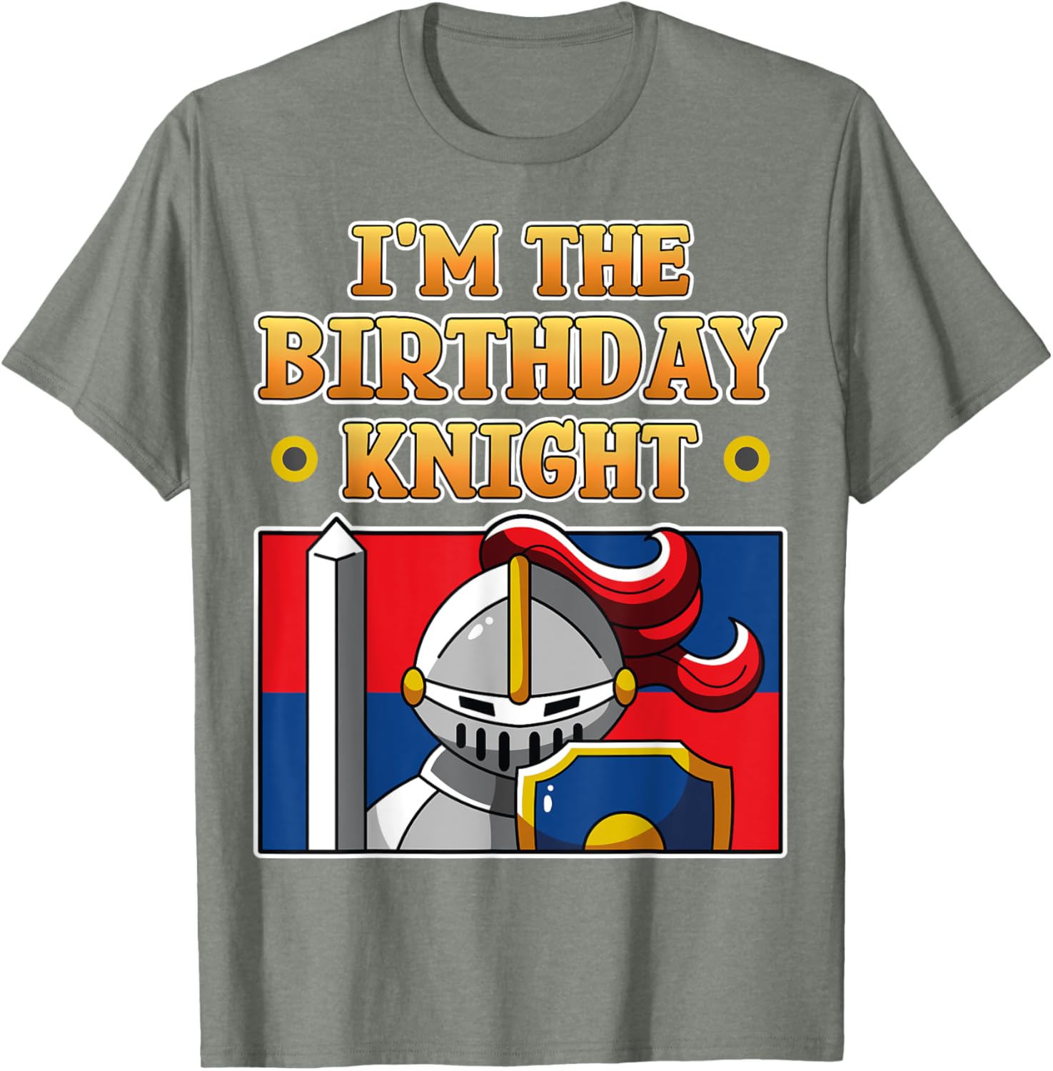 I'm The Birthday Knight Kids Medieval Armor T-Shirt for Fun Parties - 17