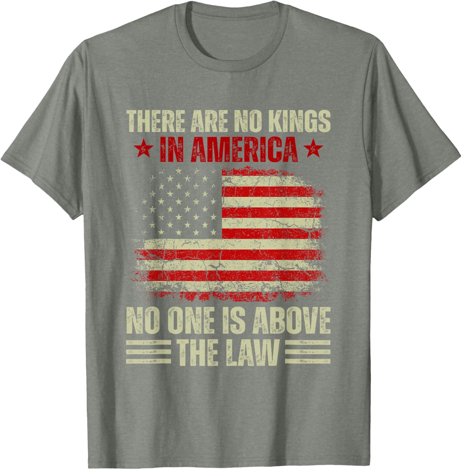 No Kings In America T-Shirt – Law and Justice Graphic Tee for Everyone - 4