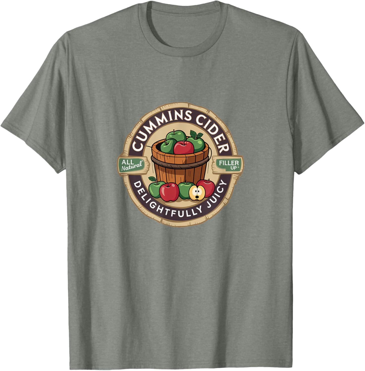 Vintage Cummins Cider Funny Meme T-Shirt for Fun and Casual Style - 6