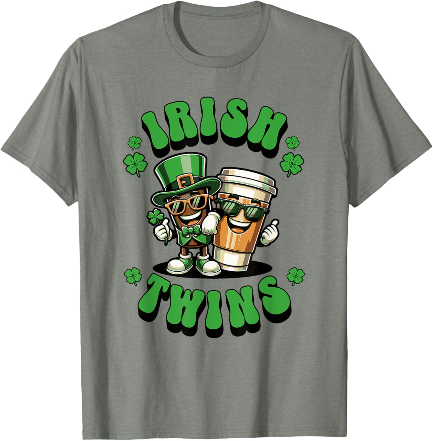 Funny Irish Twins Matching St. Patrick's Day T-Shirt for Kids - 23