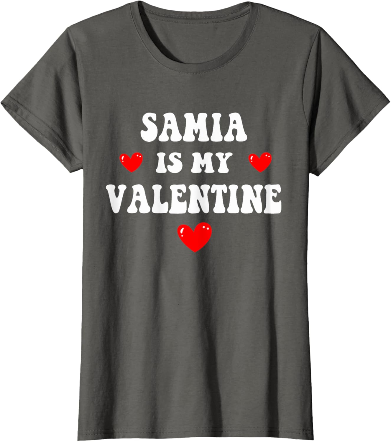 Personalized SAMIA Is My Valentine T-Shirt for Special Occasions - 17