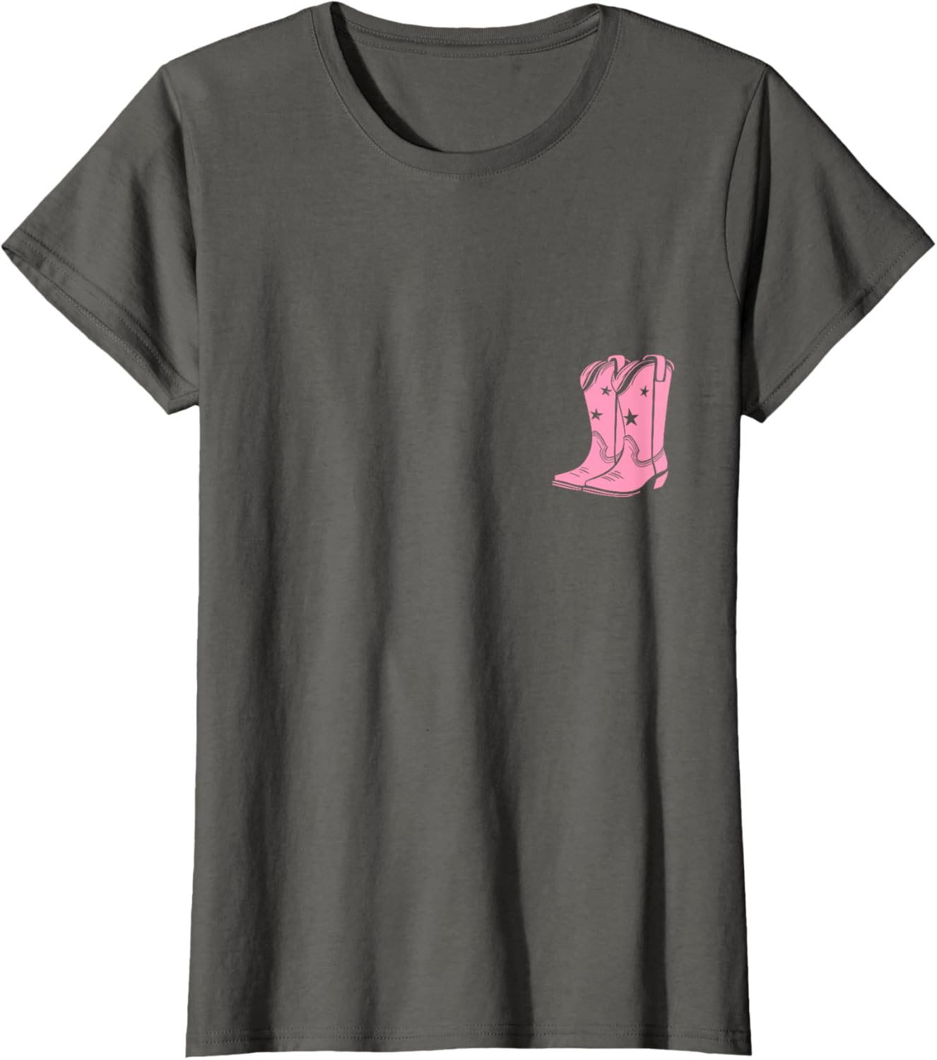 Pink Cowboy Boots Cowgirl Boho Style Western T-Shirt for Fashion Lovers - 10