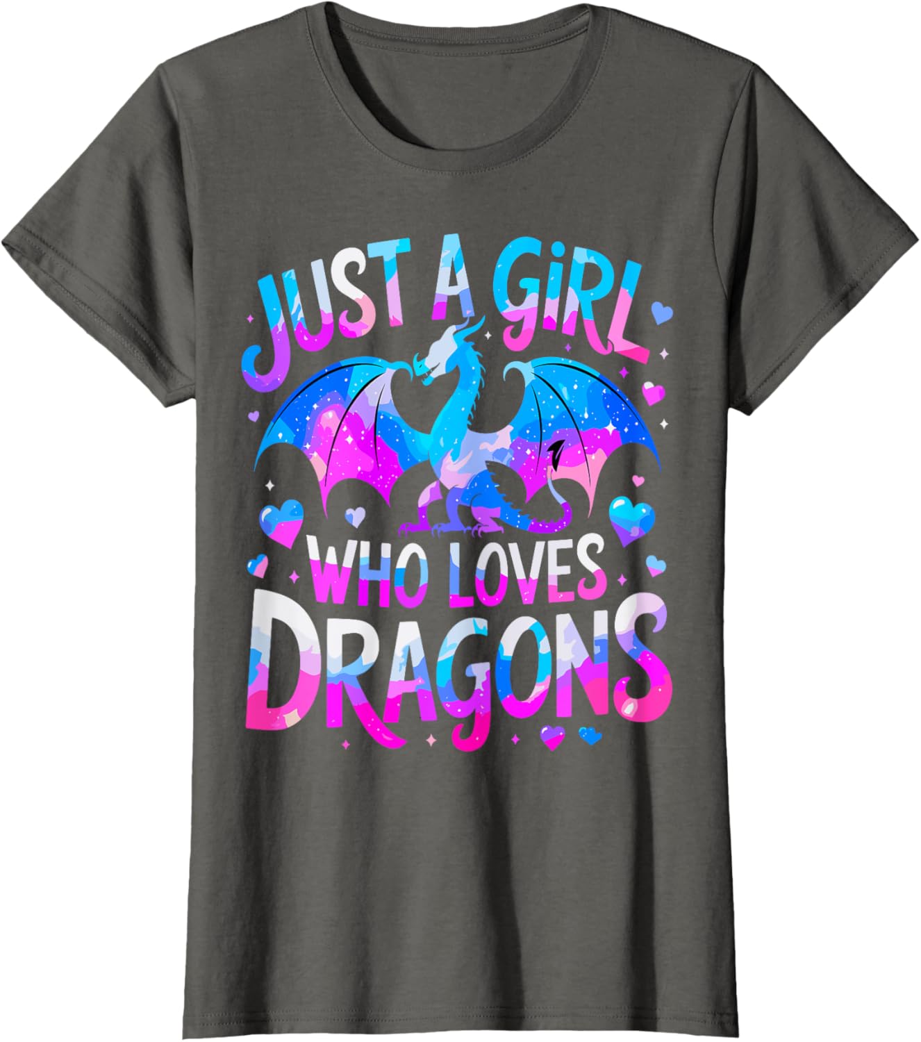 Cute Dragon Lover T-Shirt for Girls - Adorable Dragon Print Apparel - 13