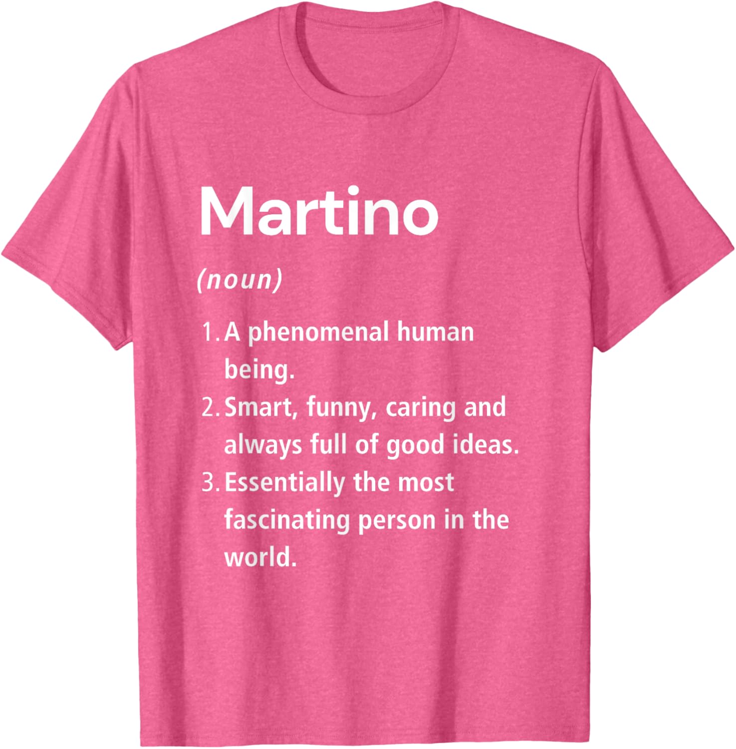 Funny Martino Name Definition T-Shirt for Unique Style and Humor - 1