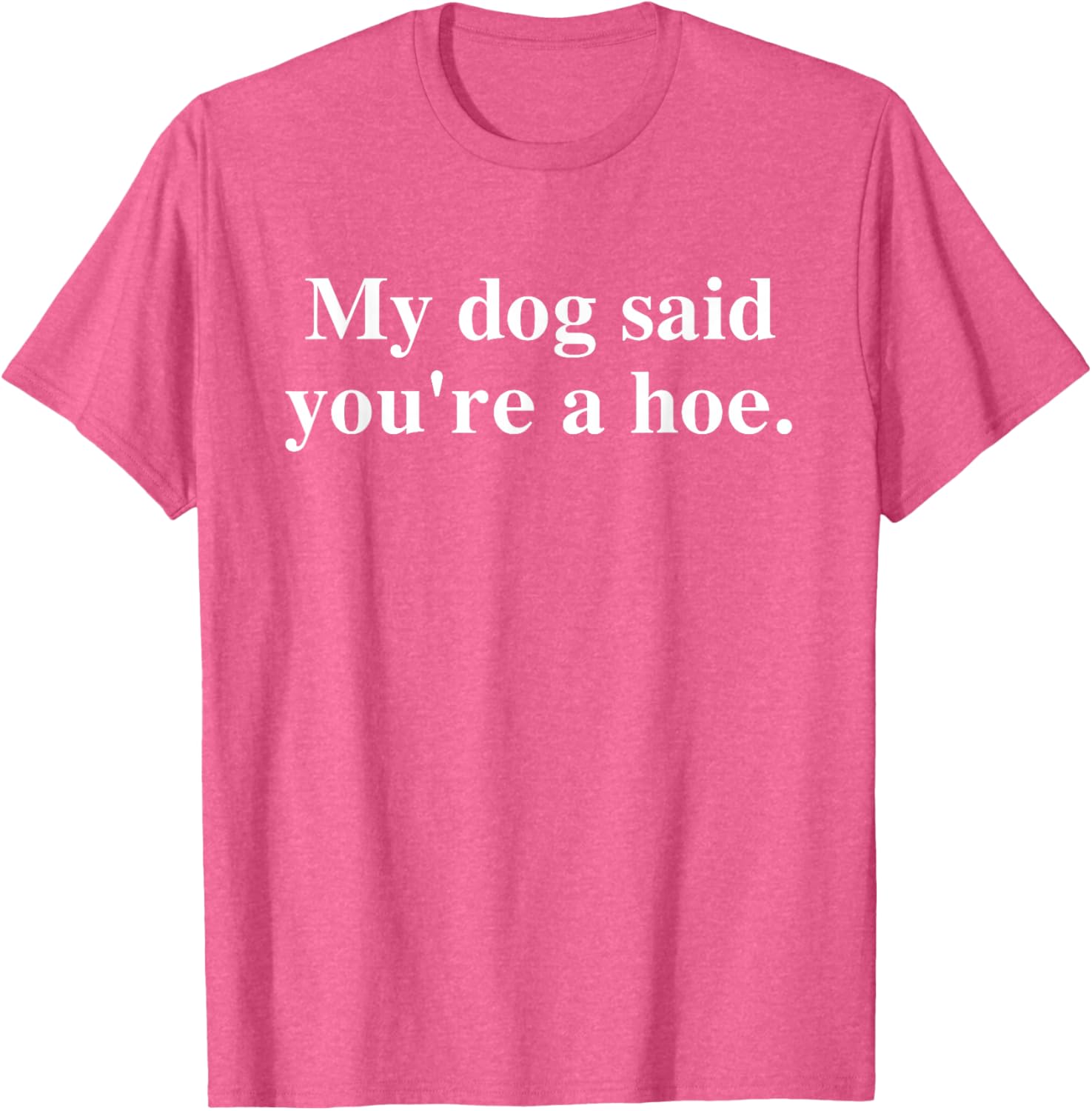 Funny My Dog Said You're A Hoe T-Shirt for Dog Lovers and Humor Fans - 20