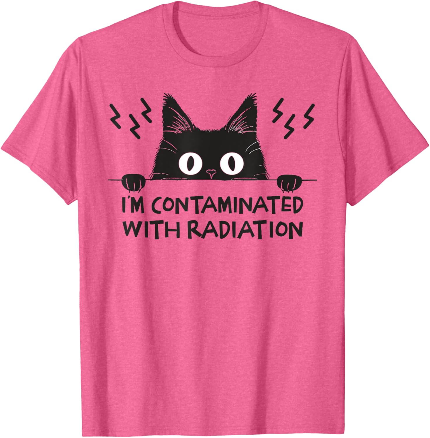 Radiation Contaminated Japanese Cat Meme T-Shirt for Cat Lovers - 7