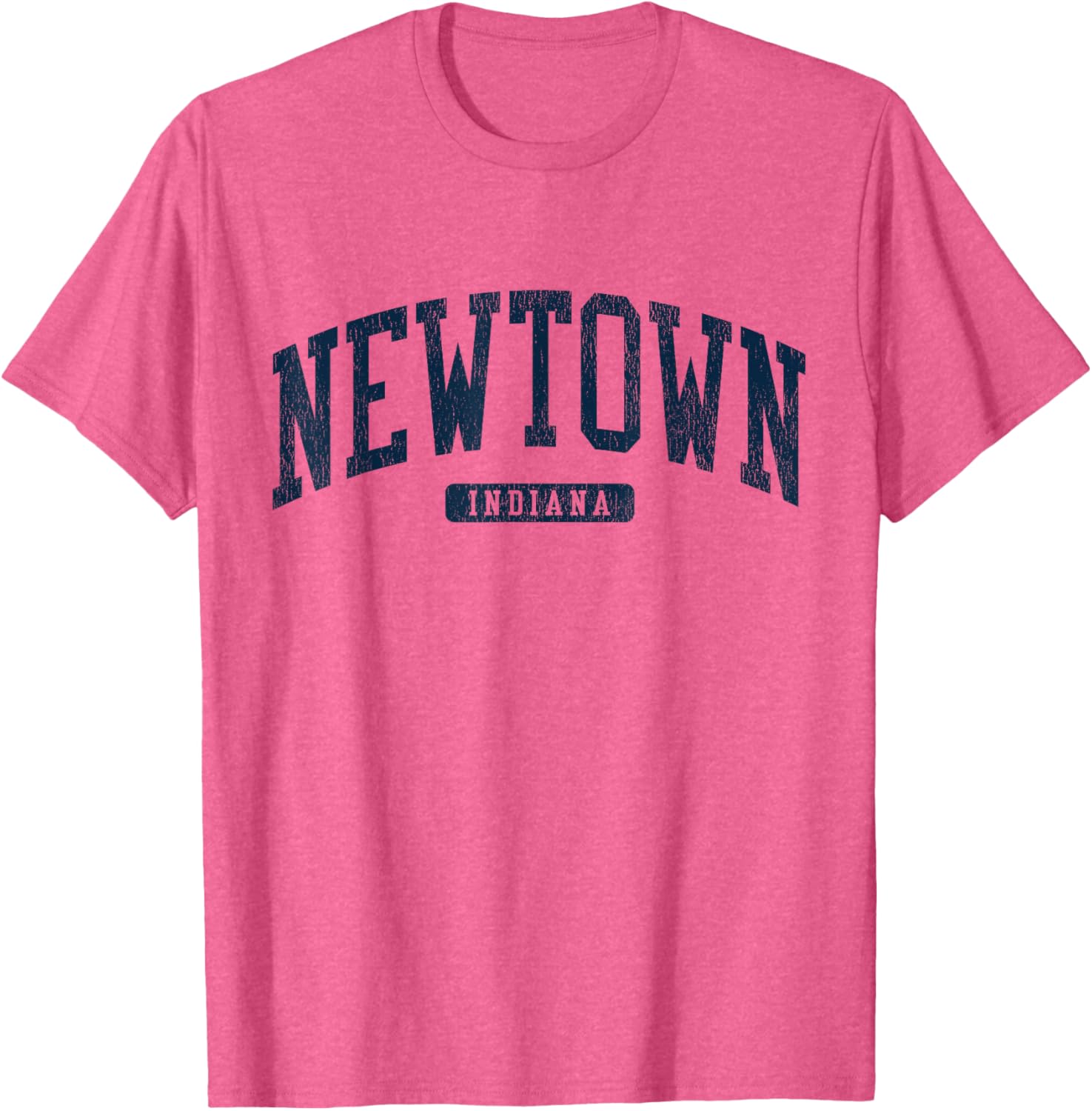 Newtown Indiana College Style Blue T-Shirt for School Spirit and Comfort - 5