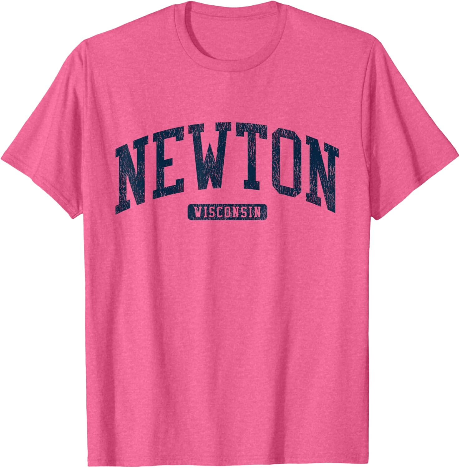 Newton Wisconsin College University Style Blue T-Shirt for Men and Women - 12