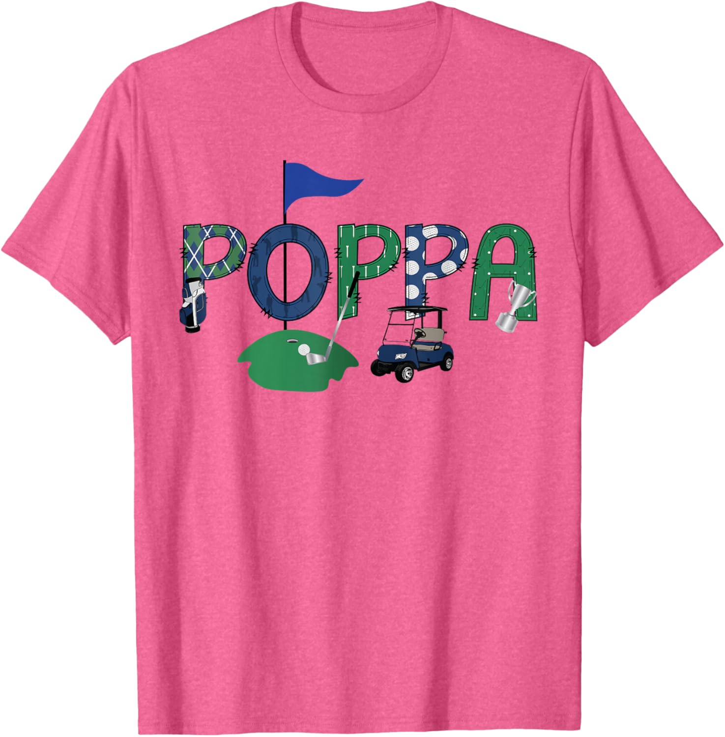 Golf Poppa Hole In One First Birthday Party T-Shirt for Kids - 3