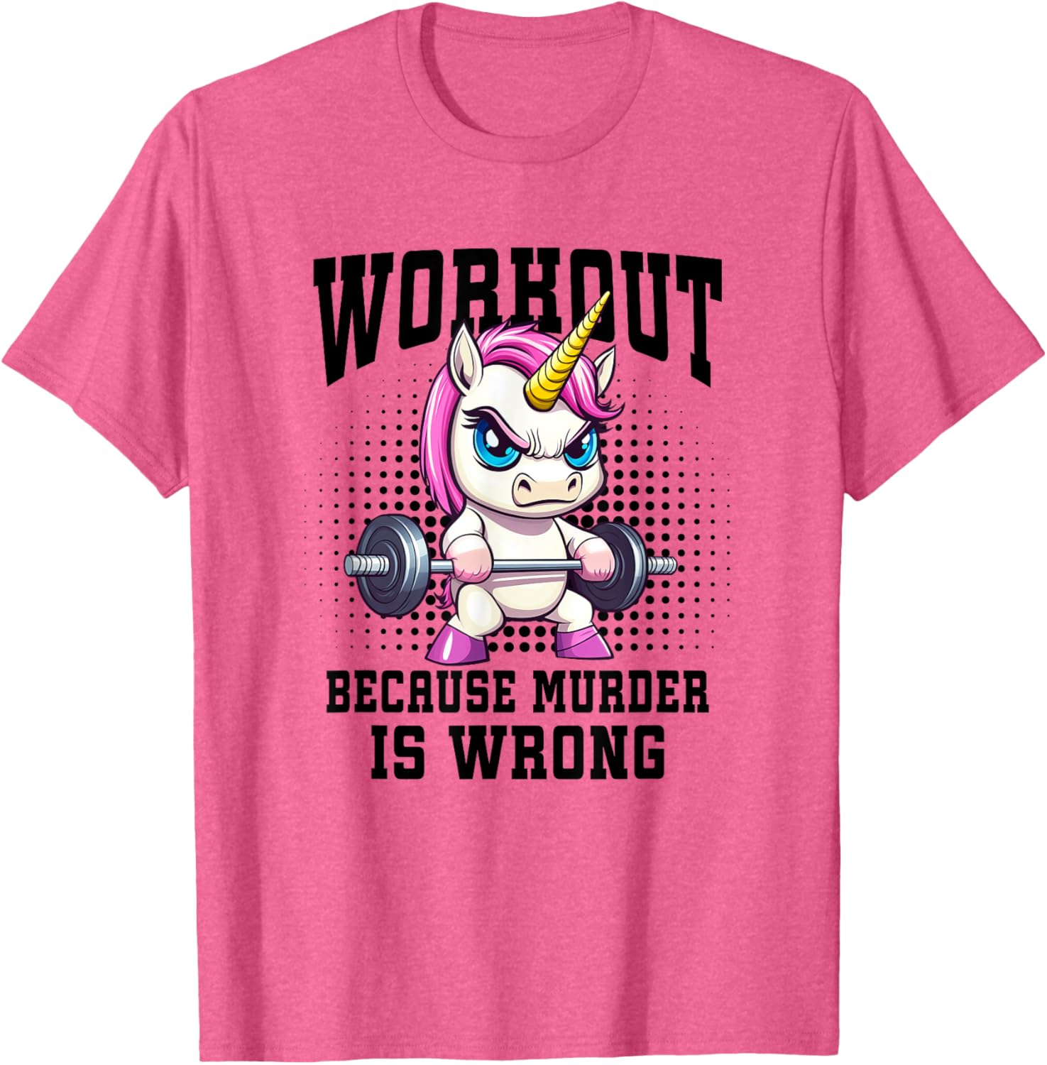 Unicorn Weightlifter T-Shirt for Bodybuilders and Gym Enthusiasts - 12