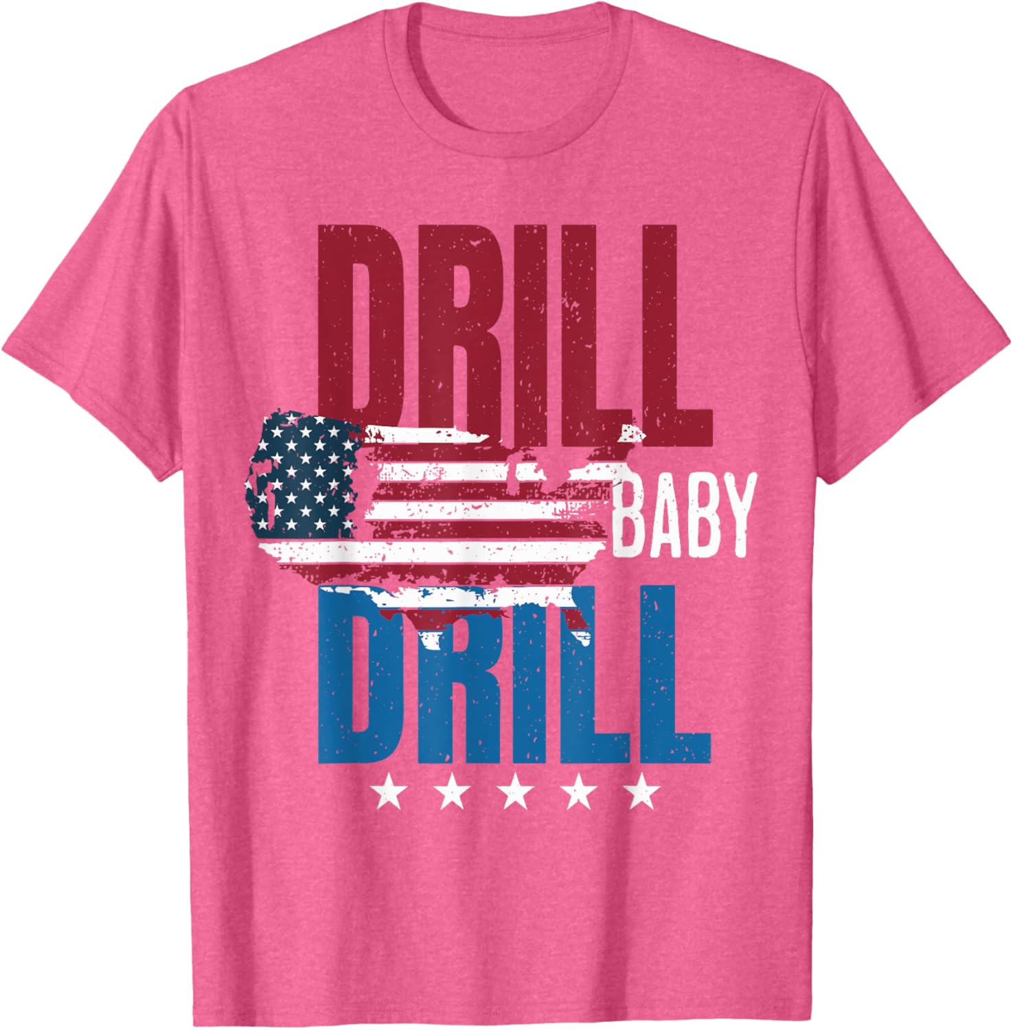 Drill Baby Drill American Map Flag Oilfield T-Shirt for Proud Workers - 6