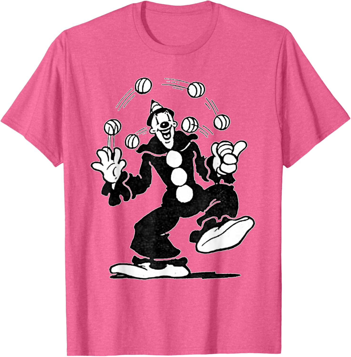 Koko the Clown Vintage Cartoon Juggling T-Shirt for Fun and Style - 19