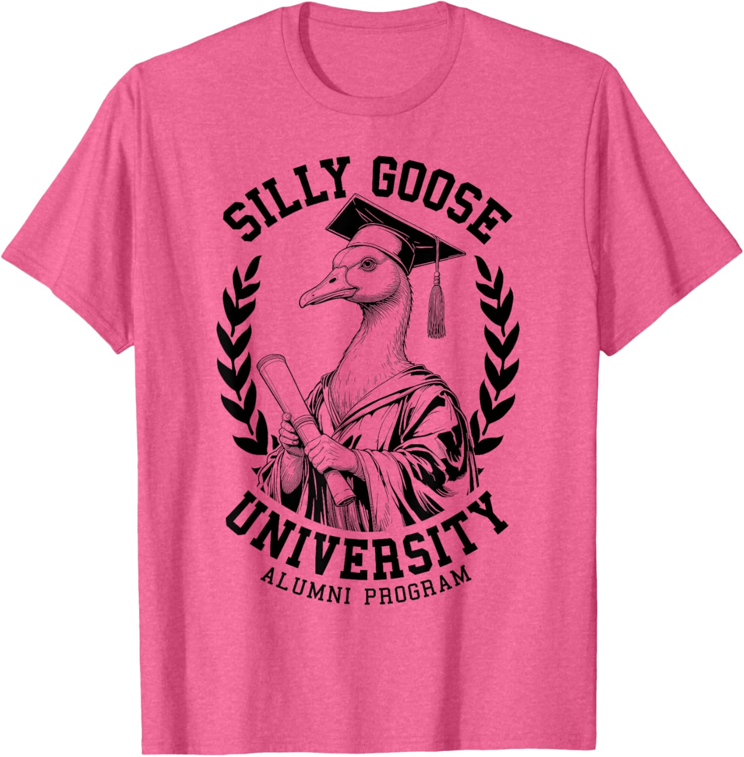 Silly Goose University Funny Alumni Varsity T-Shirt for Graduates - 15