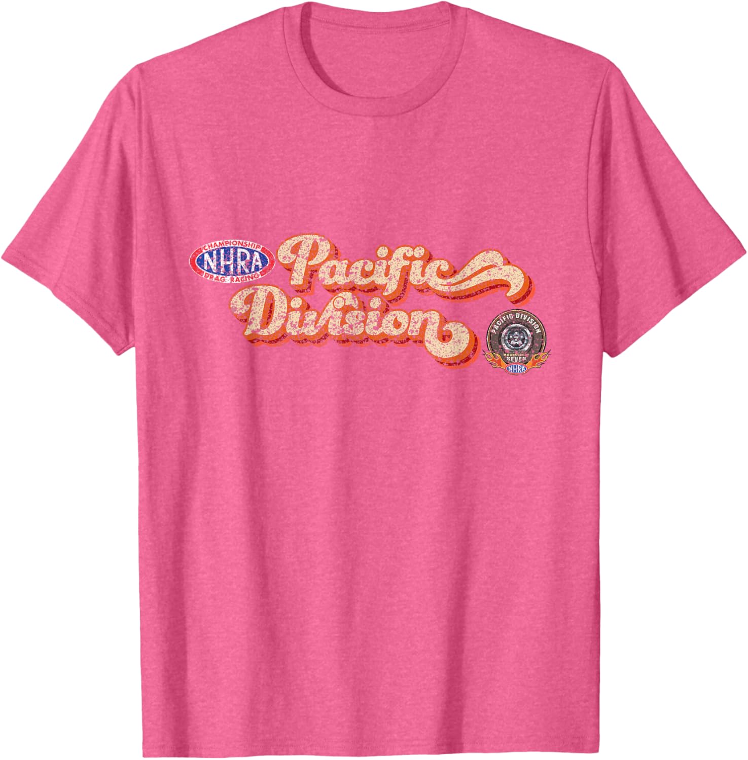 NHRA Pacific Division Vintage T-Shirt for Racing Enthusiasts and Fans - 6