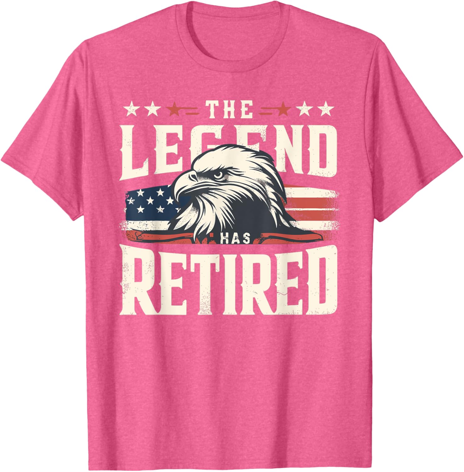 Retirement Eagle American Flag T-Shirt for Proud Veterans and Patriots - 23