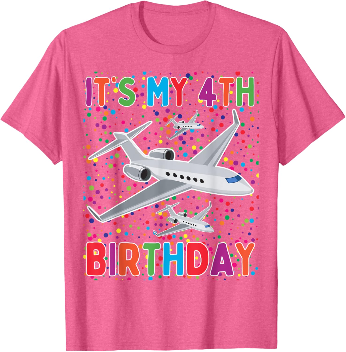 It's My 4th Birthday Airplane T-Shirt for Boys and Girls Celebrate in Style - 3