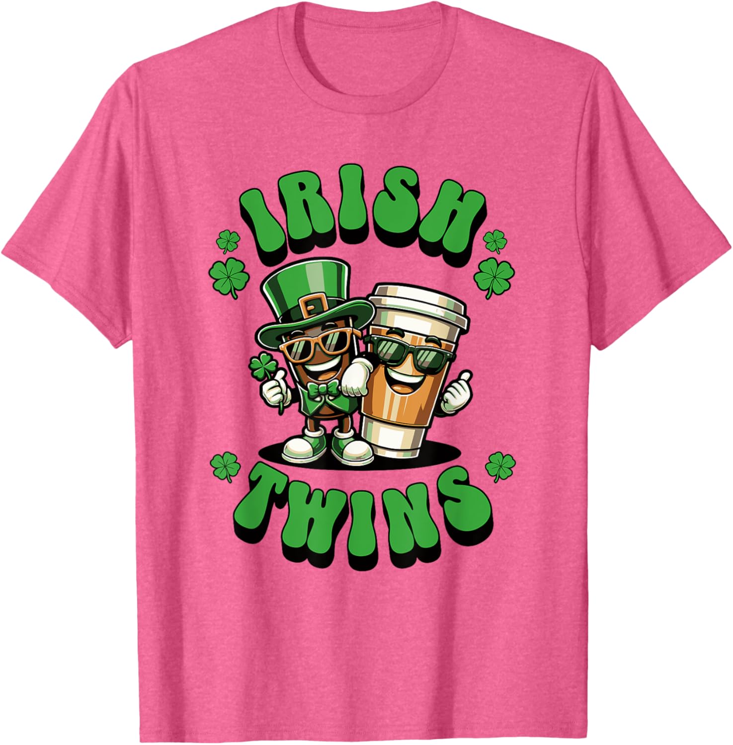 Funny Irish Twins Matching St. Patrick's Day T-Shirt for Kids - 25