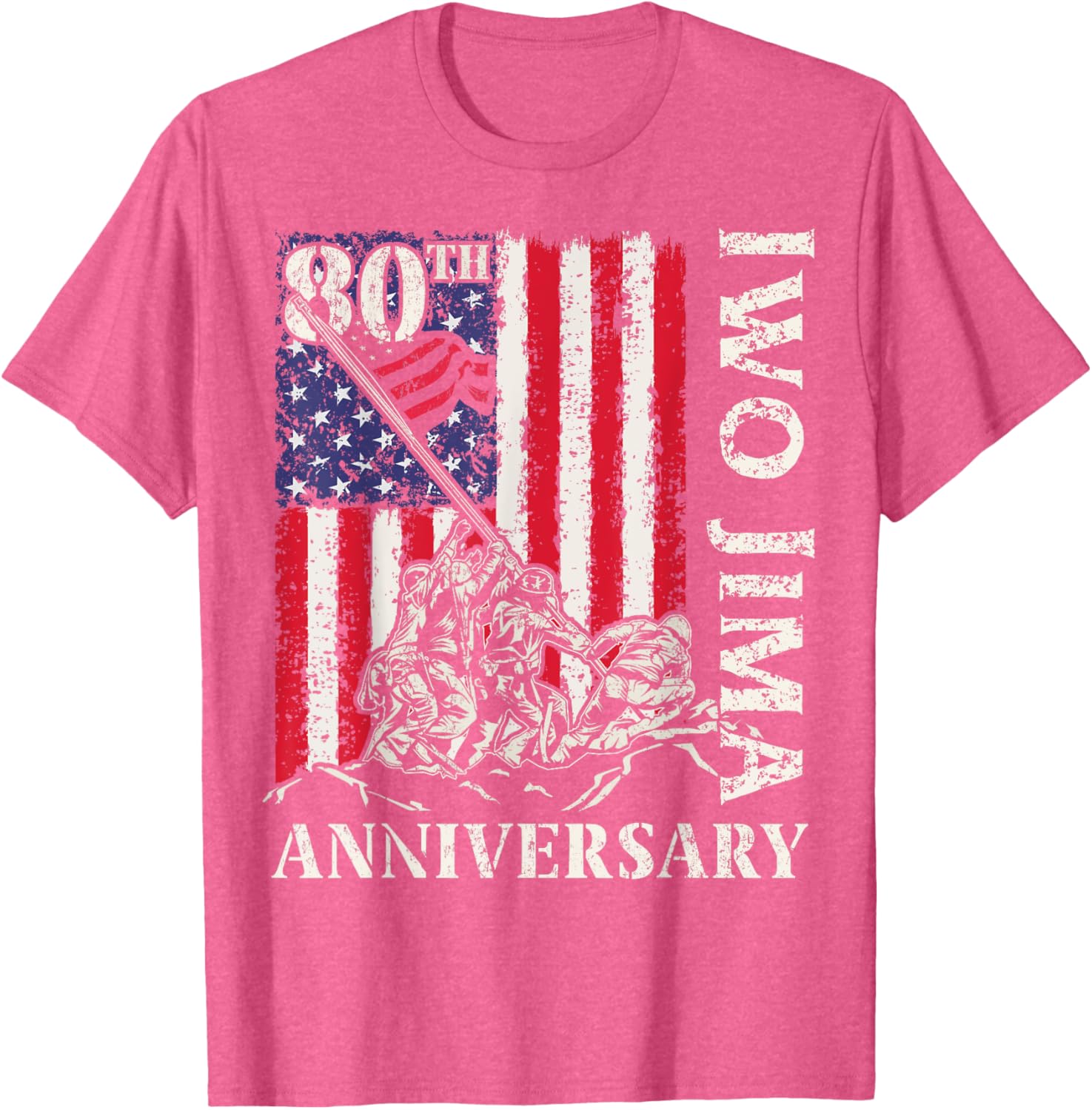 Iwo Jima 80th Anniversary WWII Veteran T-Shirt for 4th of July - 9
