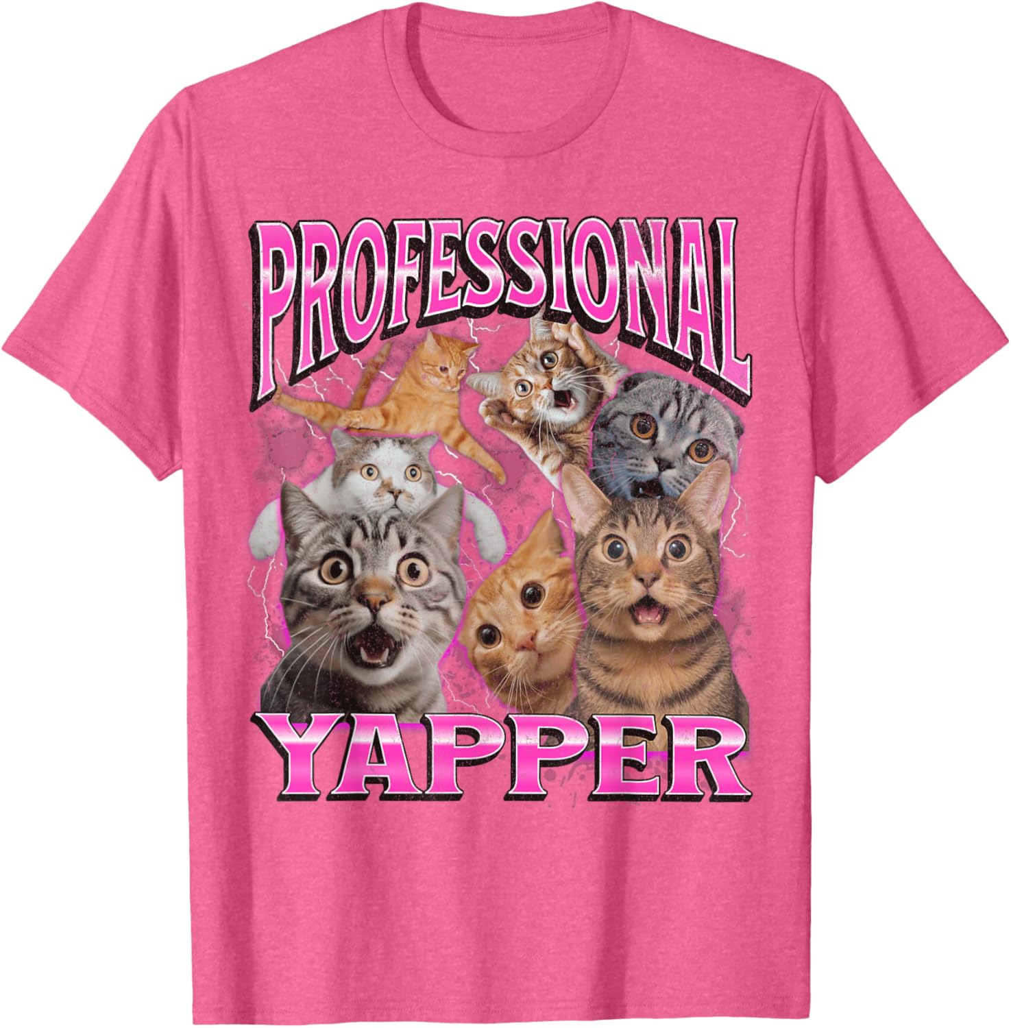 Funny 90s Cat Meme T-Shirt for Men and Women - Yapper Graphic Tee - 28