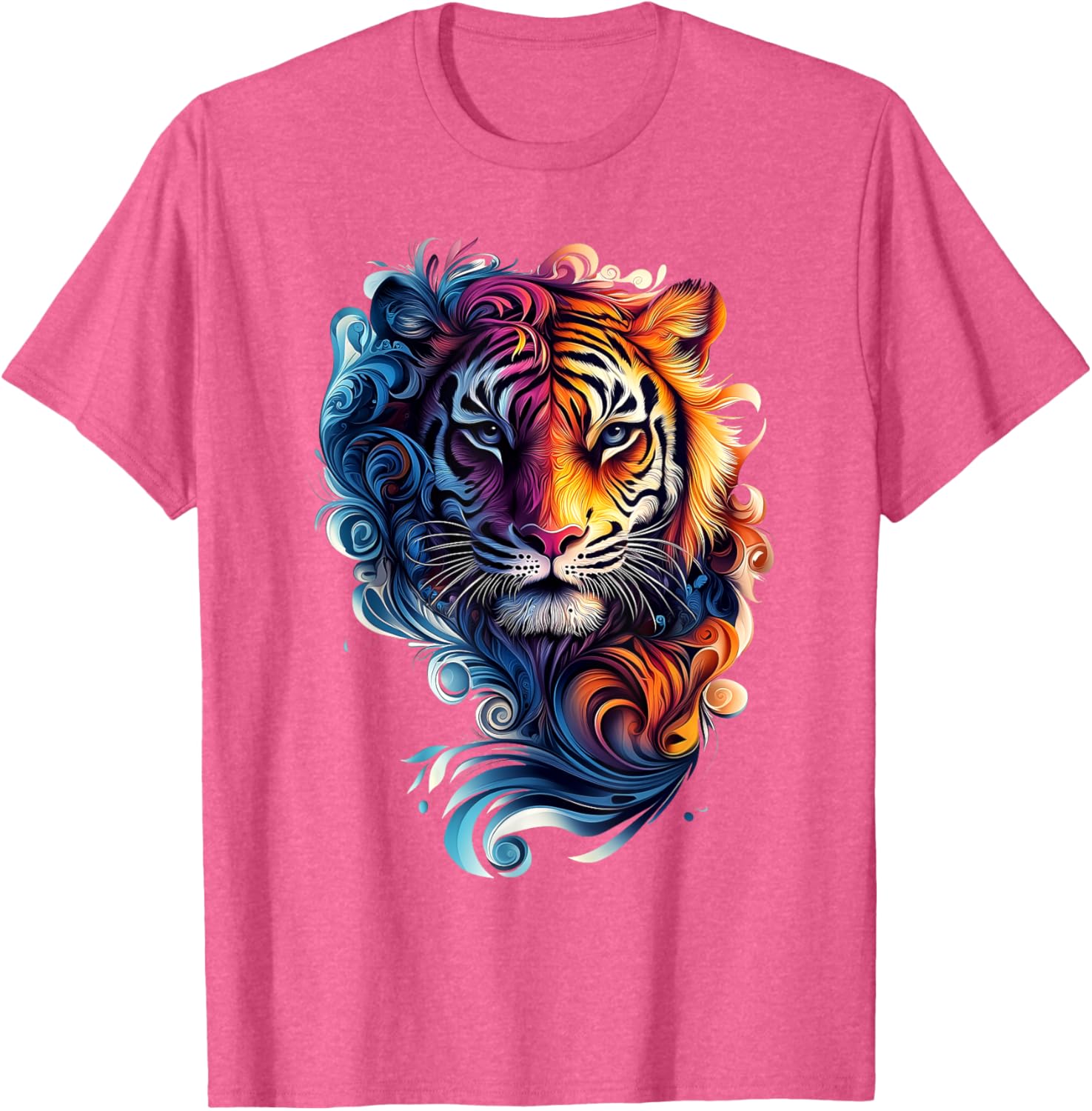 Colorful Tiger Wildlife T-Shirt for Nature Lovers - Stylish and Fun - 25