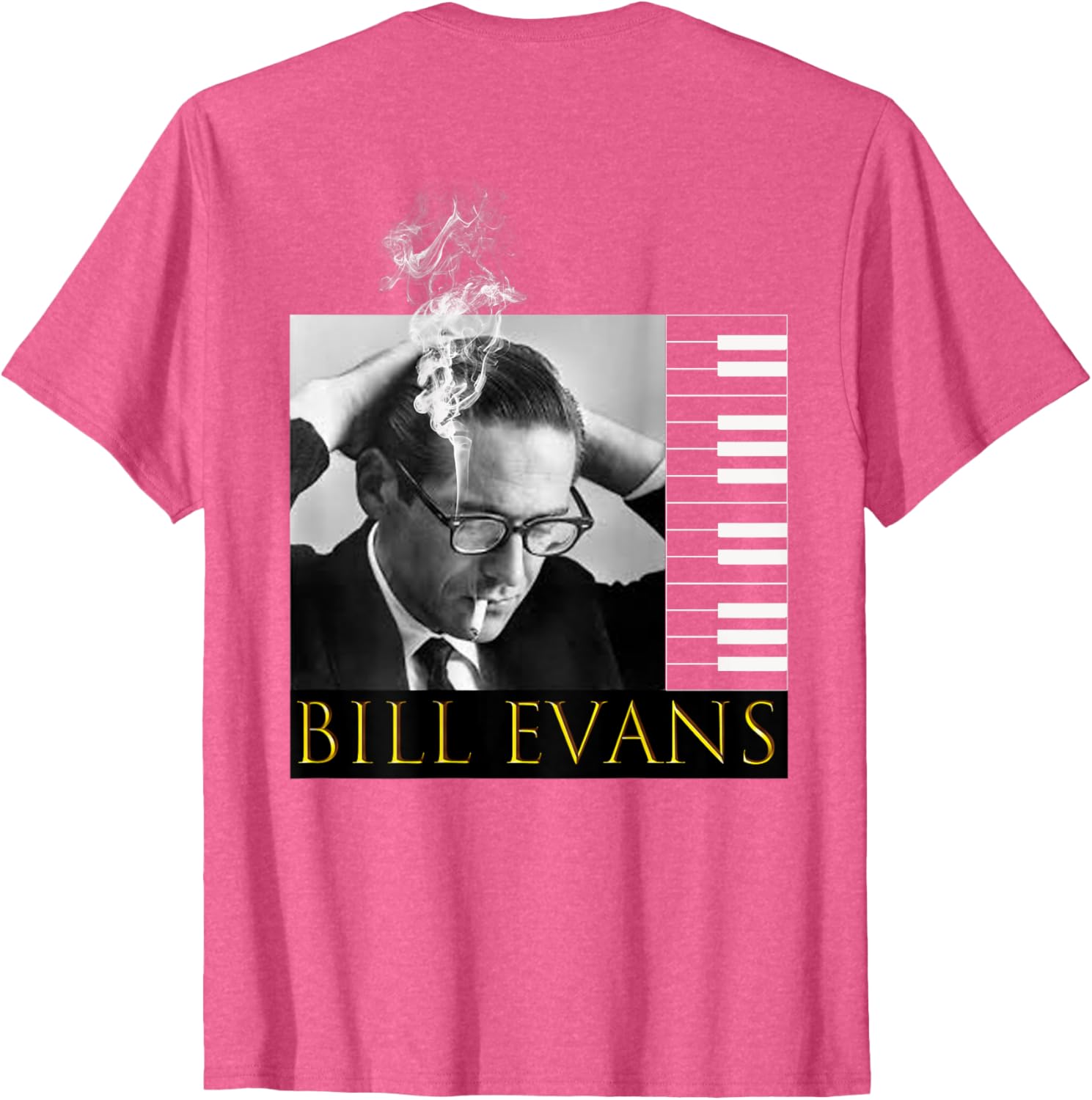 Bill Evans Back Printed T-Shirt for Music Lovers - Stylish Casual Wear - 22