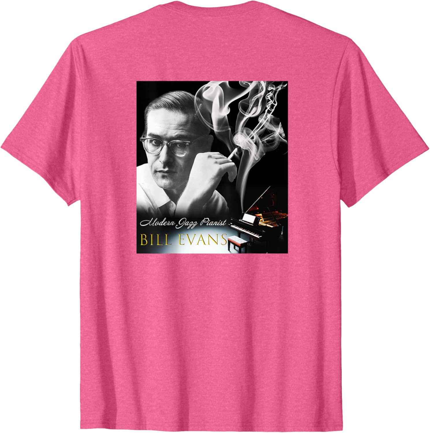 Bill Evans Back Printed T-Shirt for Music Lovers - Stylish and Comfortable - 10