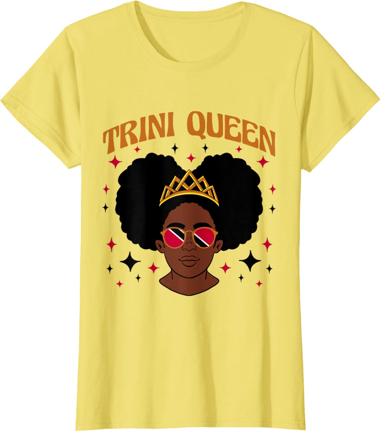 Trini Queen Tee for Afro-Trinidadian Women Celebrate Your Heritage - 2