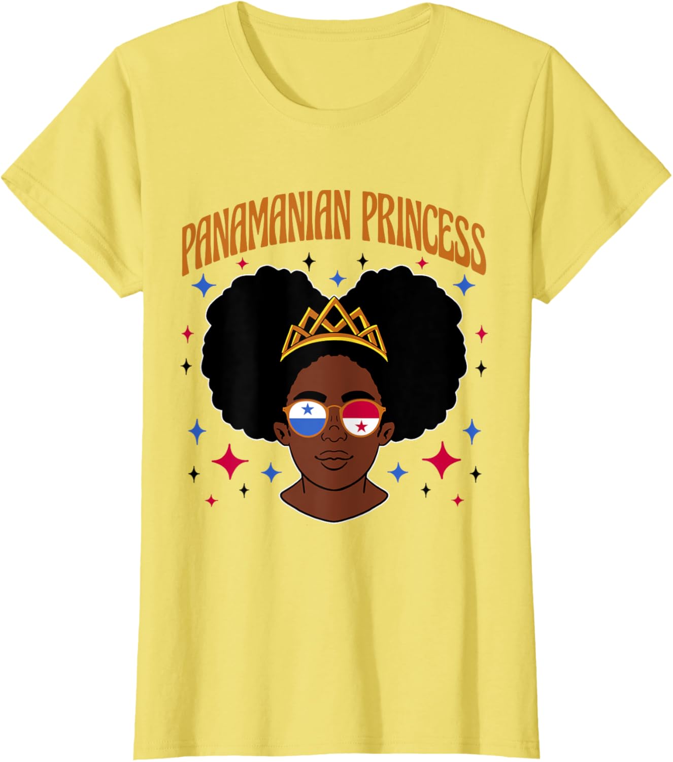 Panamanian Princess Afro Girl T-Shirt Celebrate Heritage and Style - 9