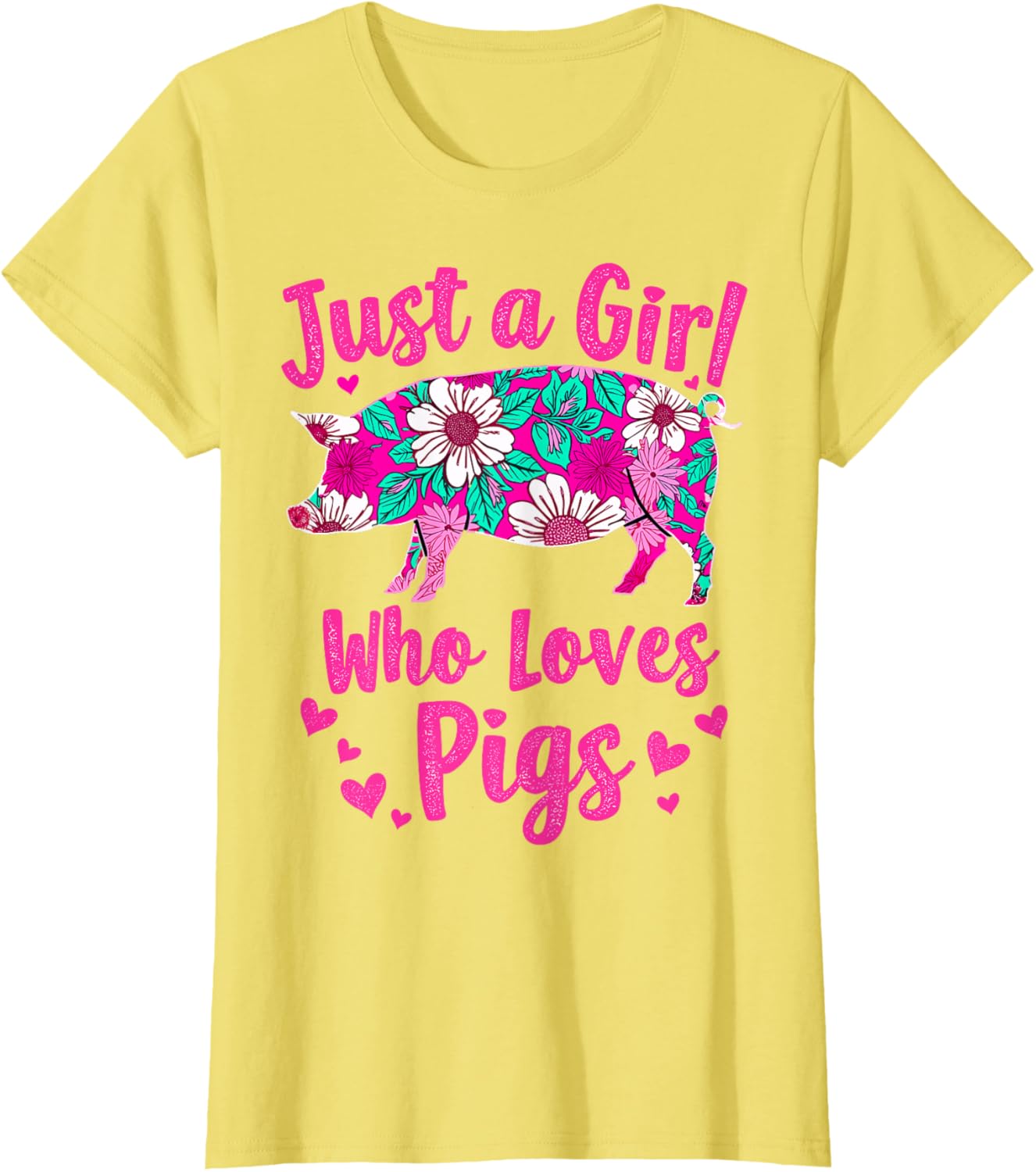 Cute Pig Lover T-Shirt for Girls Who Adore Pigs - Perfect Gift Idea - 3