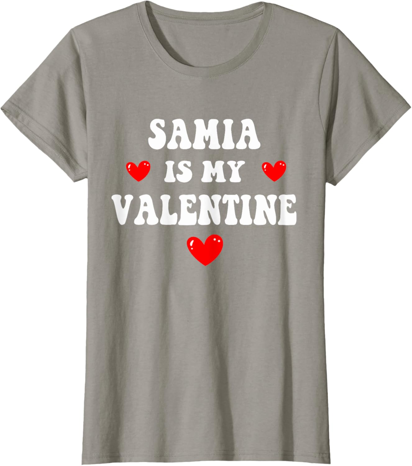 Personalized SAMIA Is My Valentine T-Shirt for Special Occasions - 15