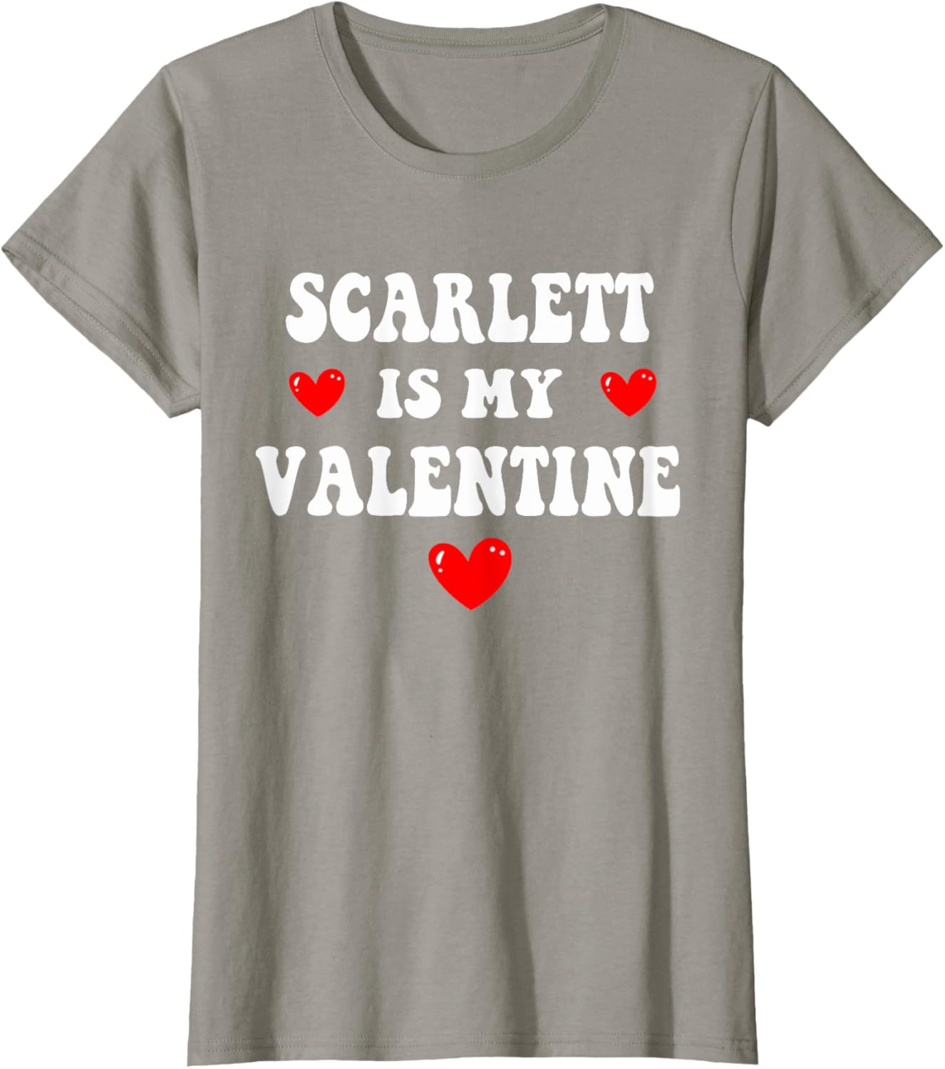 Personalized SCARLETT Is My Valentine T-Shirt for Custom Love Gifts - 12