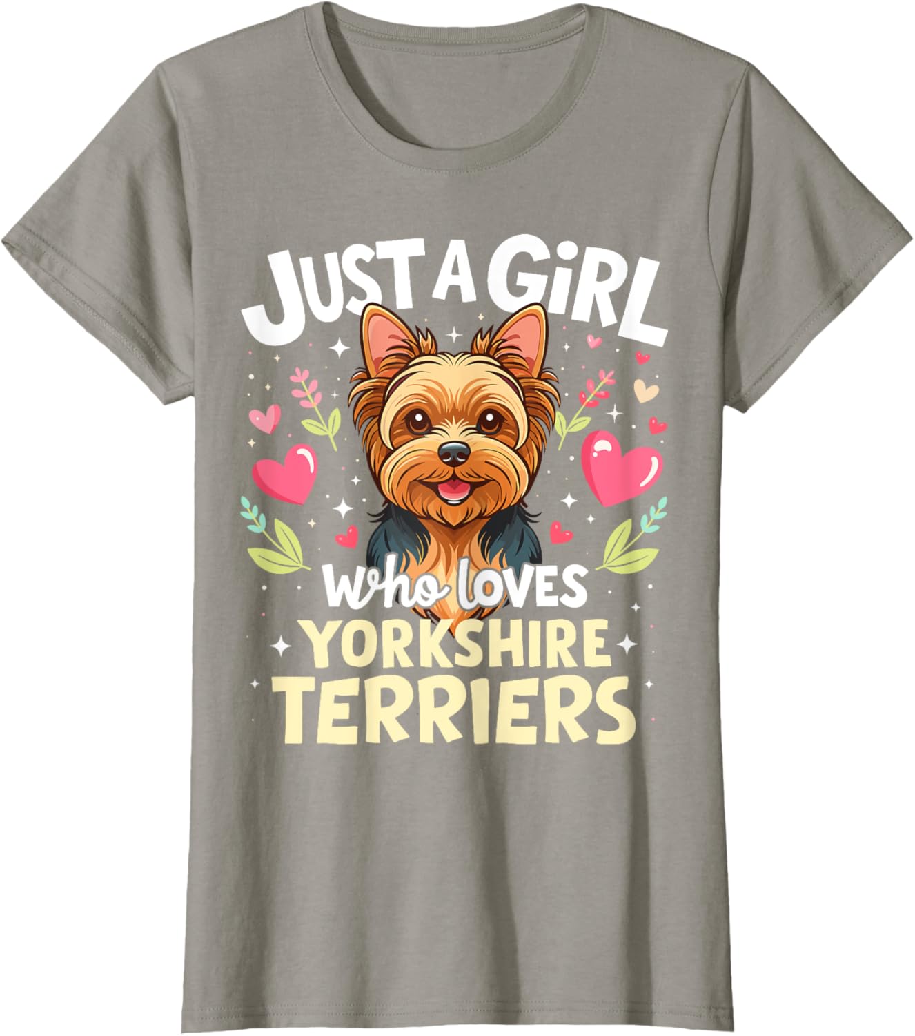 Cute Yorkshire Terrier Puppy T-Shirt for Pet Lover Girls - 10