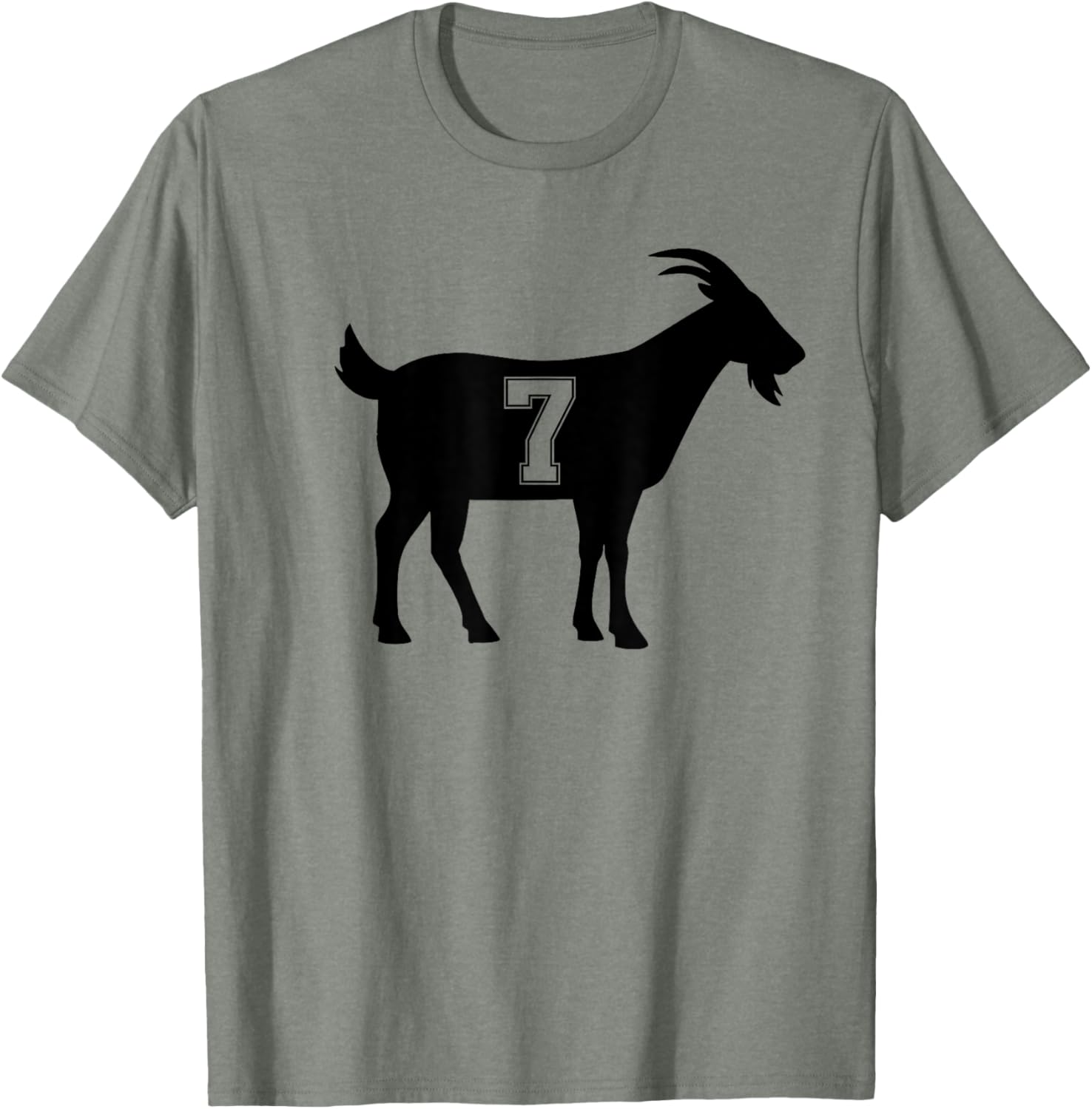 Goat 7 G.O.A.T. Number Seven Goat Graphic T-Shirt for Casual Style - 4