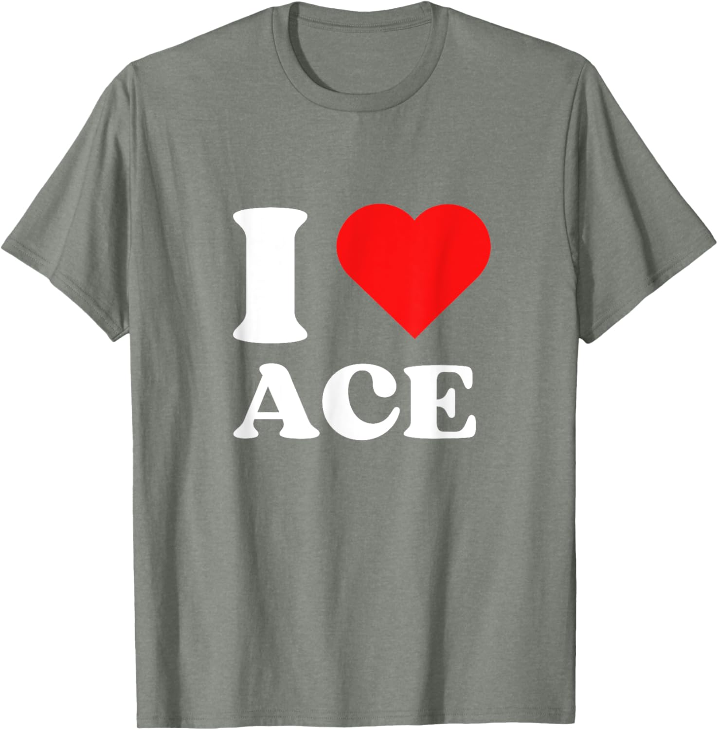I Love Ace Y2K Valentine's Day T-Shirt for Trendy Fashion Lovers - 22