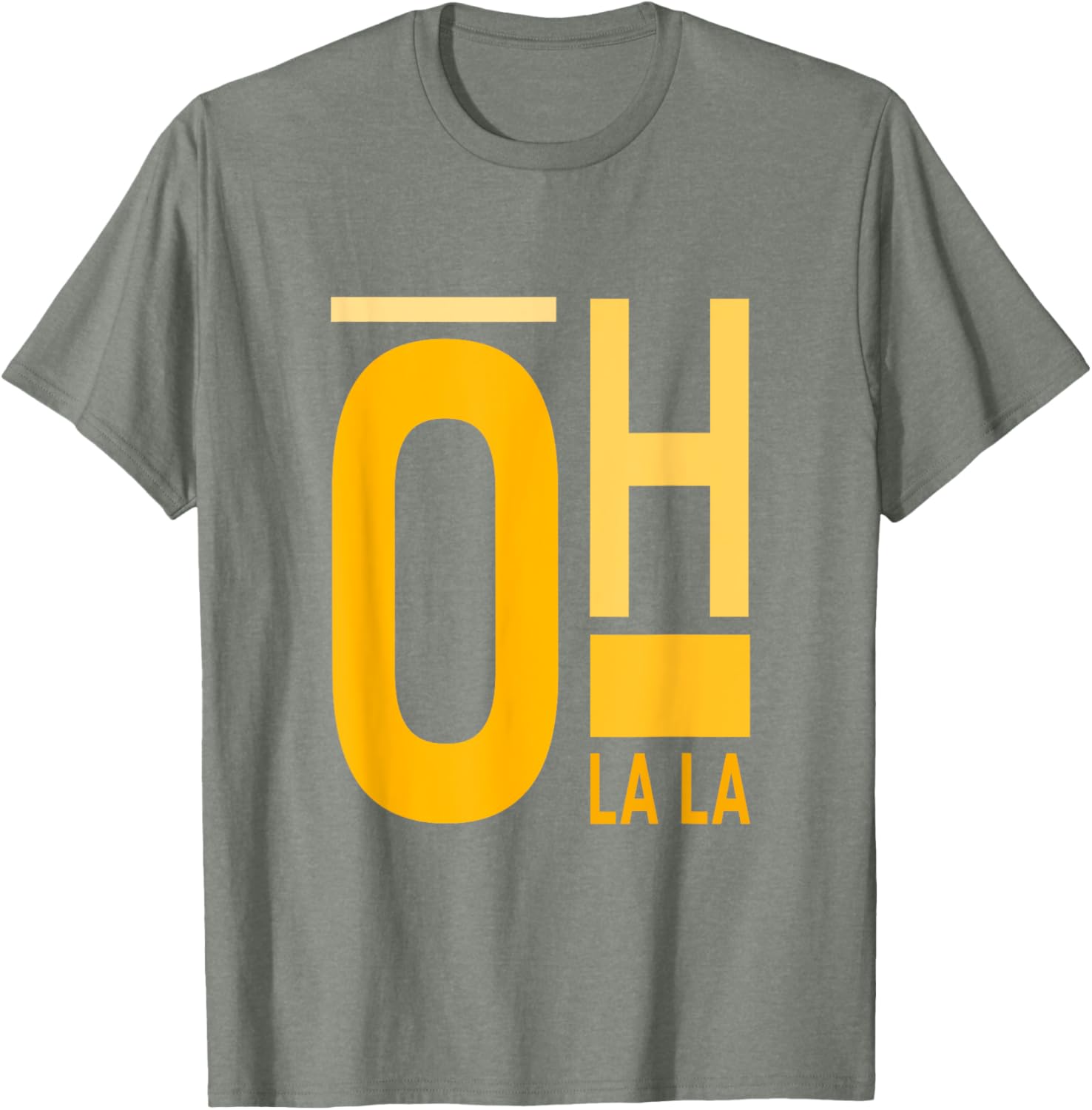 University Varsity Gold Oh La La T-Shirt for Stylish Students and Fans - 11